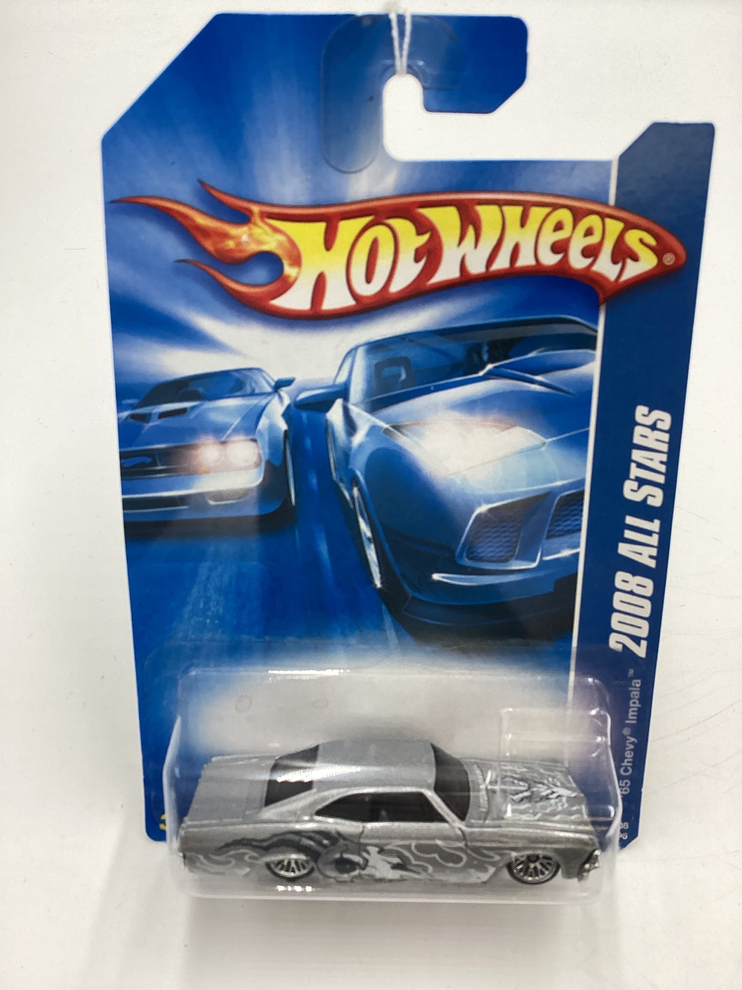 2008 Hot Wheels All Stars #58 65 Chevy Impala Silver Kmart Exclusive 240C