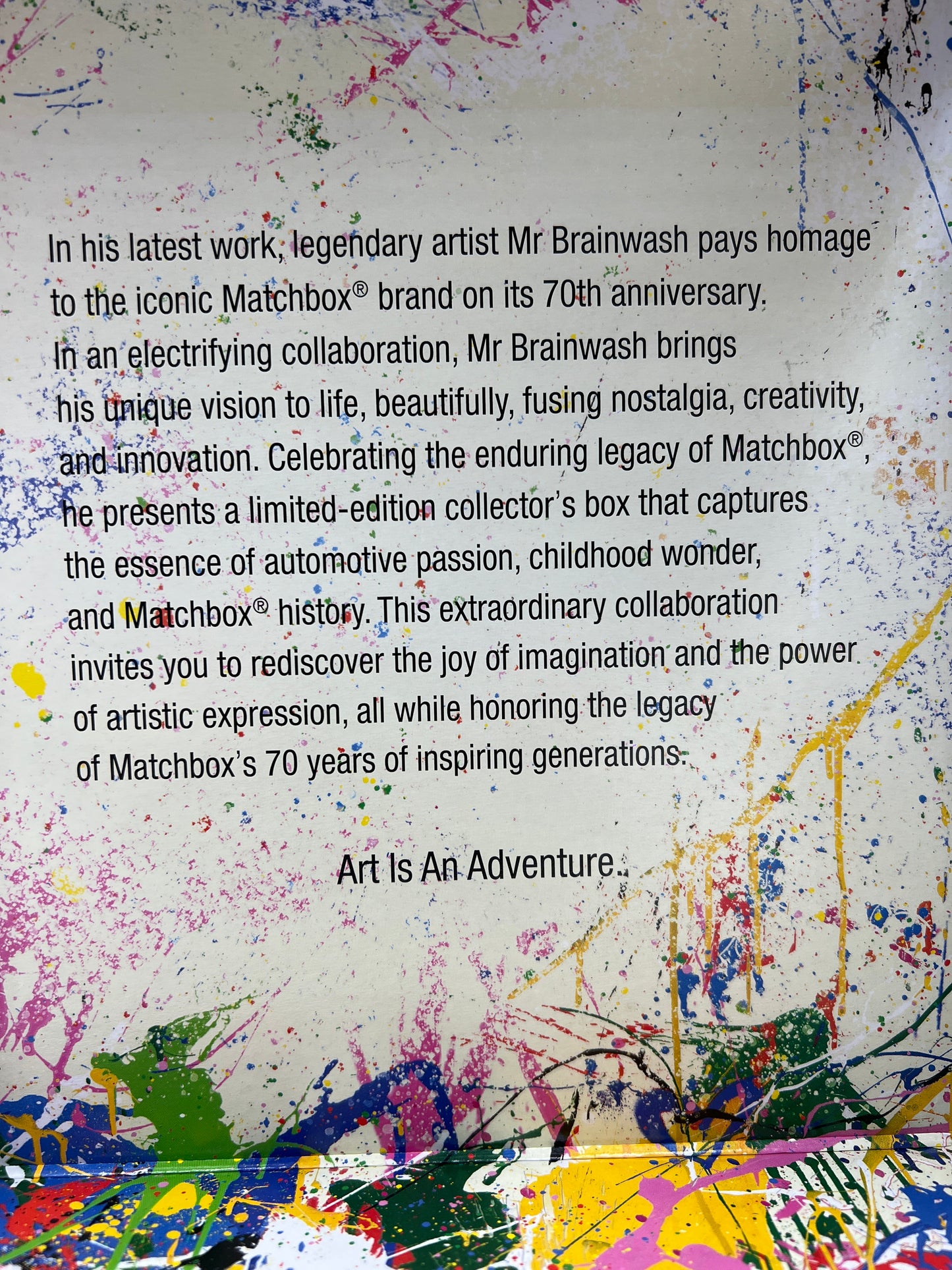 Matchbox 70th Anniversary Mattel Creations Mr. Brainwash Austin Mini Cooper S W/Box