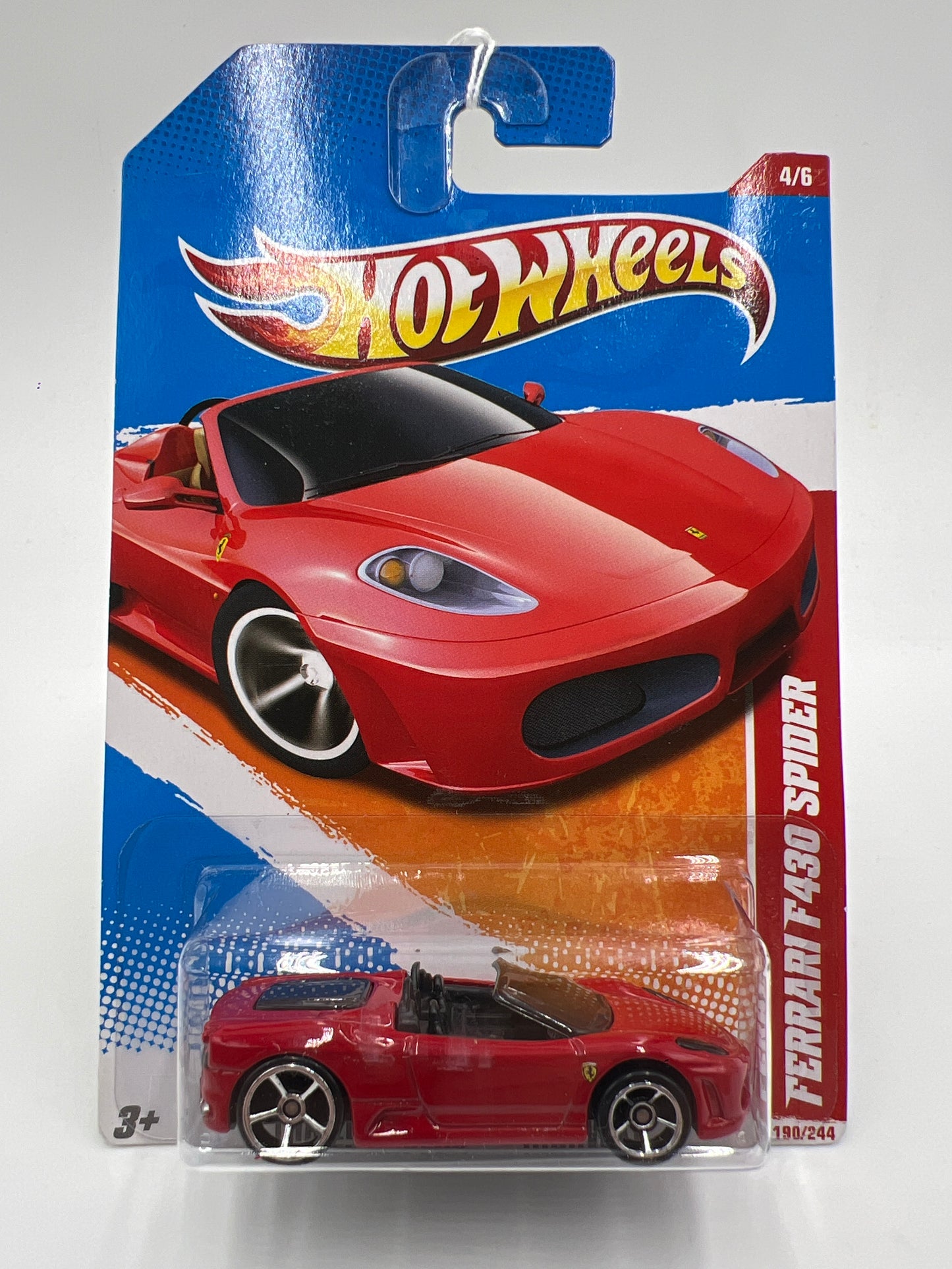 2011 Hot Wheels Thrill Racers Highway #190 Ferrari F430 Spider Red SR