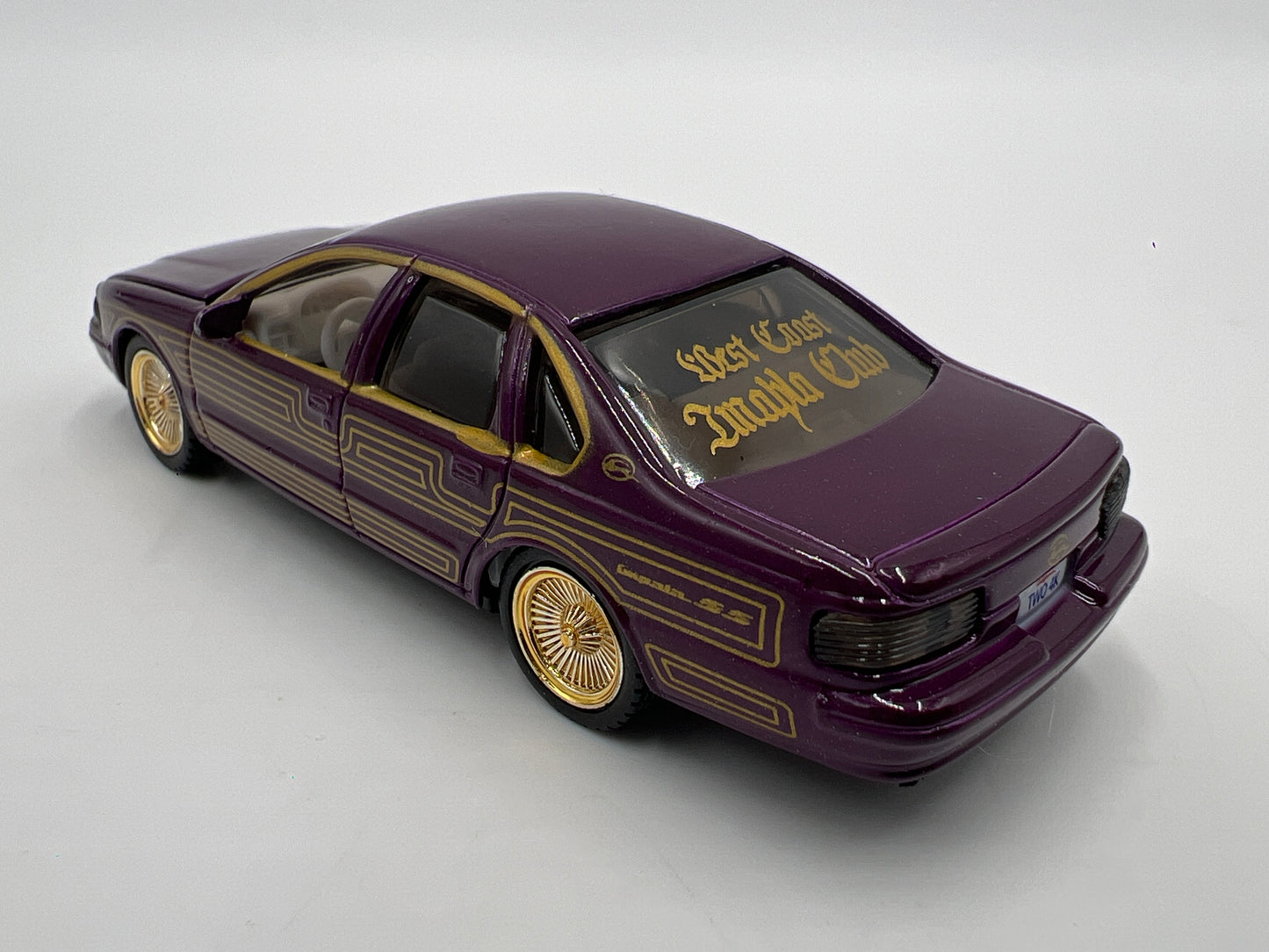 Revell 1/64 Lowrider Magazine #134 96 Chevy Impala SS Purple/Gold Loose