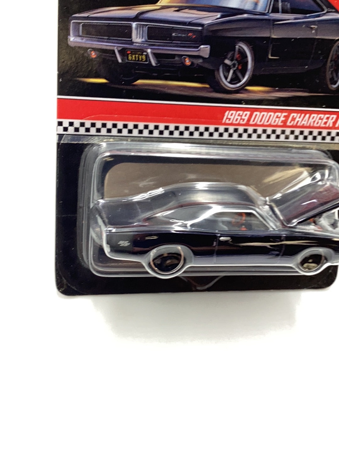 Hot Wheels redline club RLC 1969 Dodge Charger R/T real riders black #12377/17500 with protector