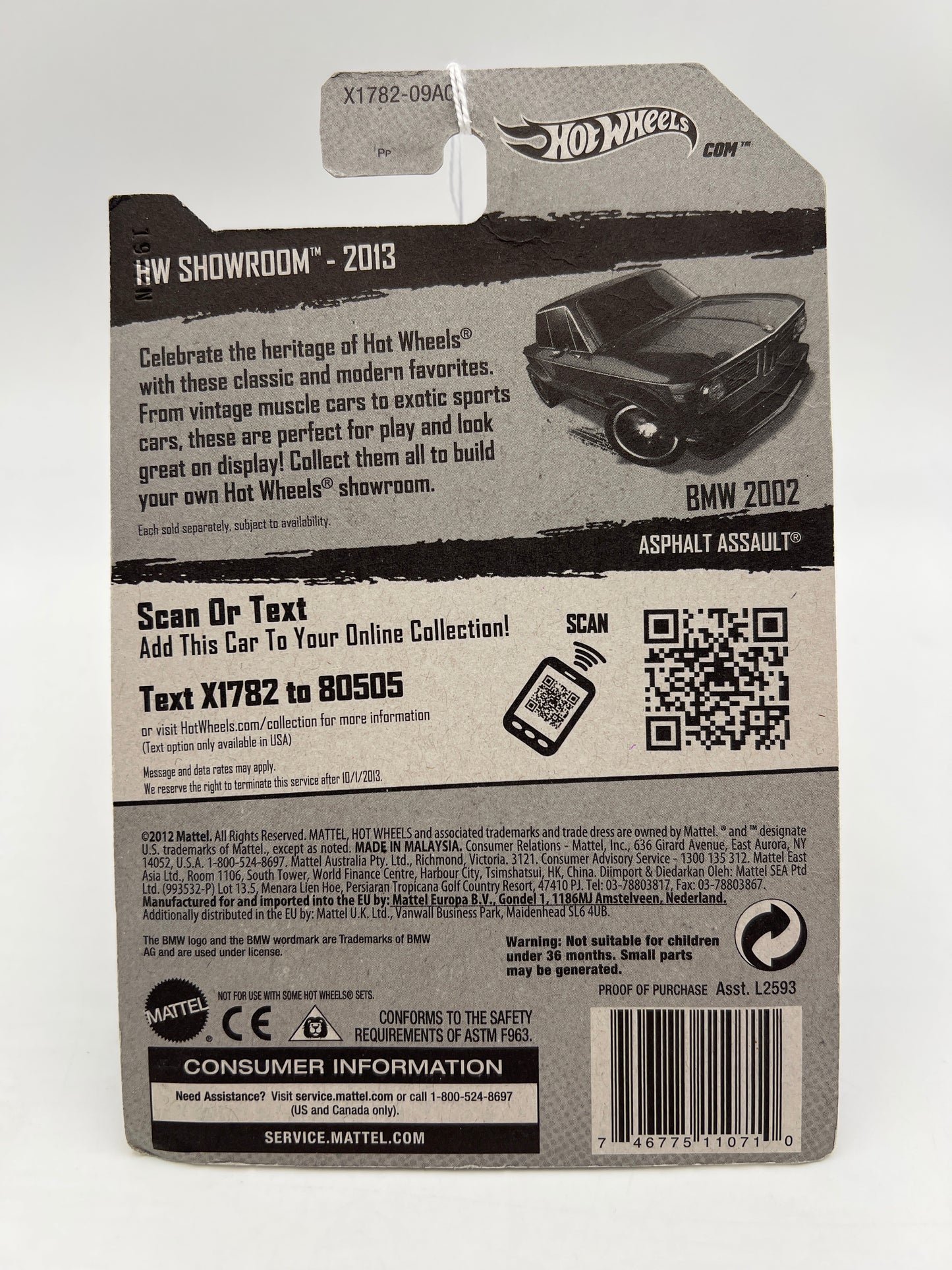 2013 Hot Wheels Showroom #154 BMW 2002 Green 108B