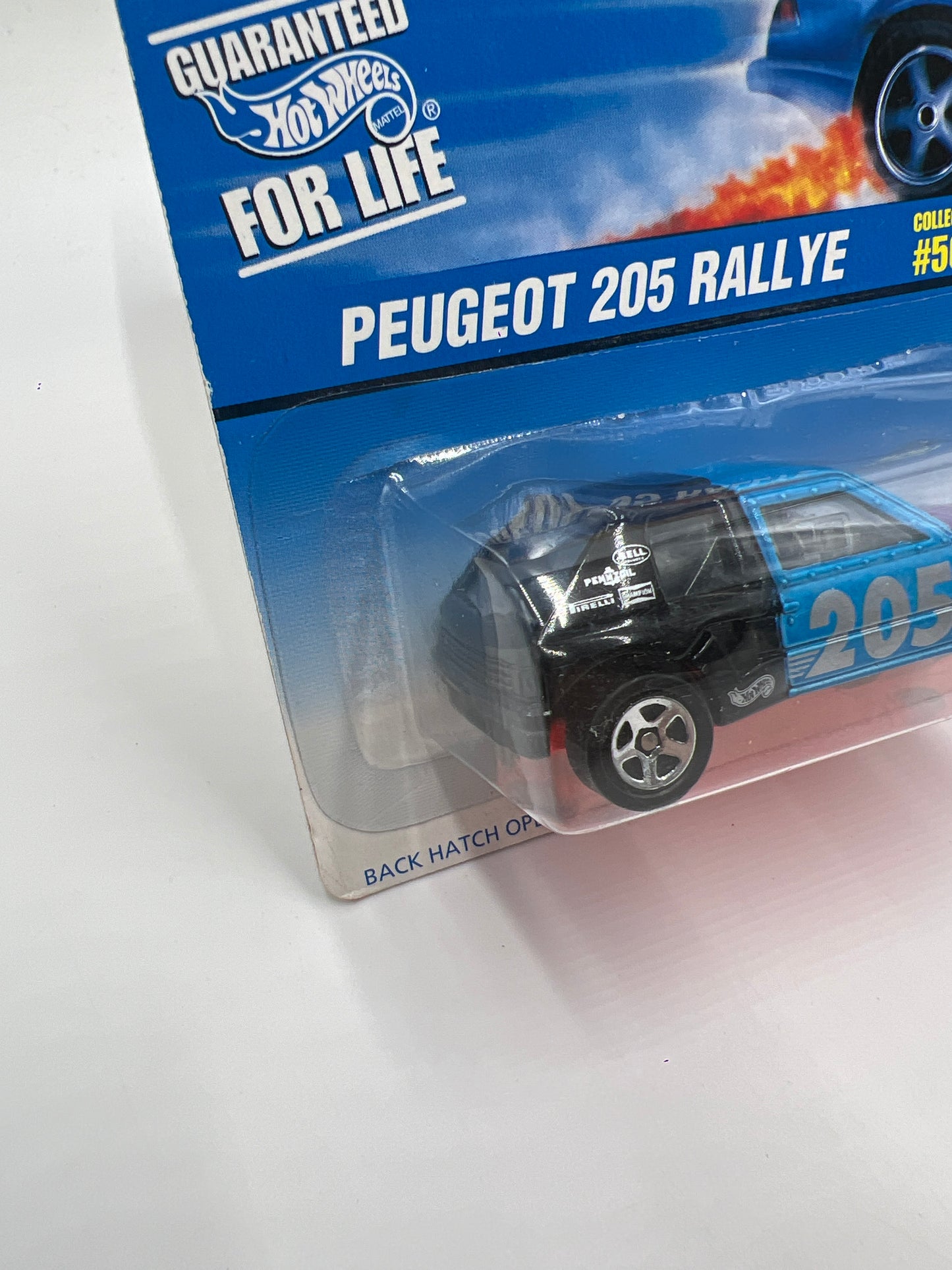 1997 Hot Wheels Collector #507 Peugeot 205 Rallye W/Protector