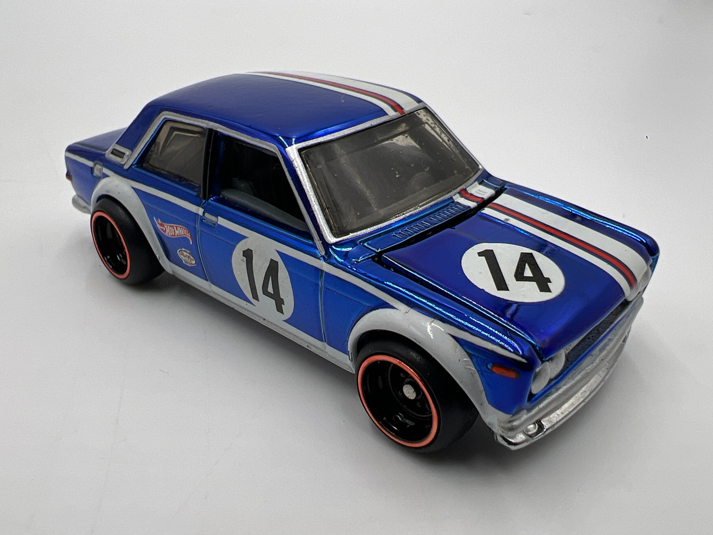 2016 Hot Wheels RLC Real Riders #3 Datsun Bluebird 510 Blue Loose