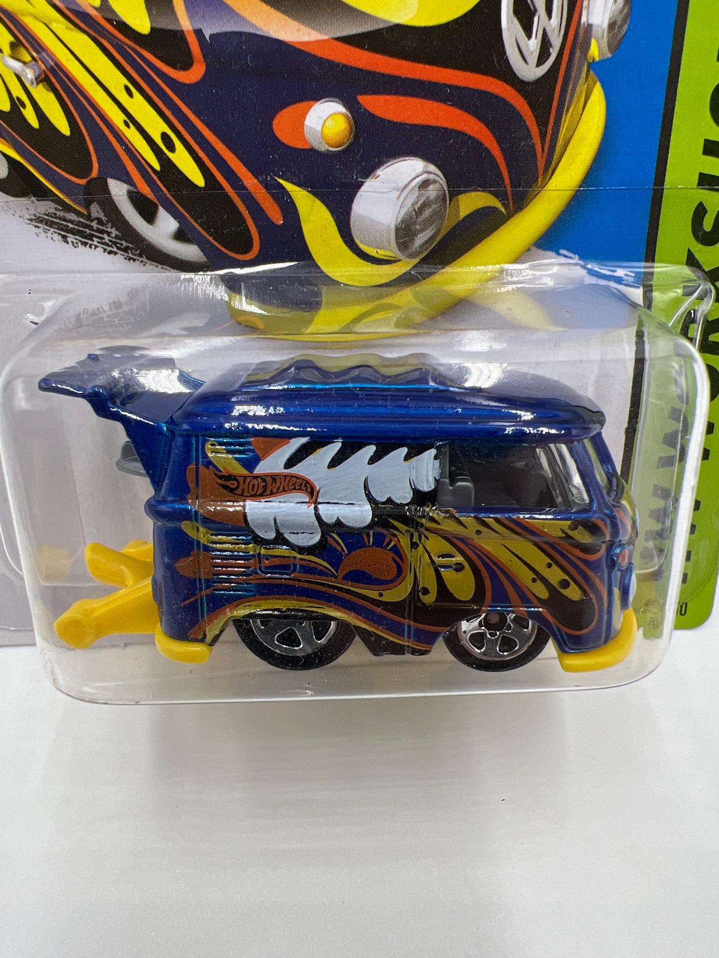 2014 Hot Wheels Workshop #201 Volkswagen Kool Kombi Blue 98A