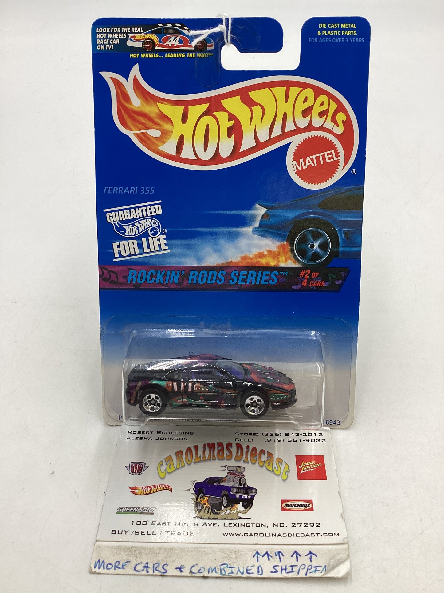 1997 Hot Wheels Rockin Rods Series #570 Ferrari 355 Black (SR)