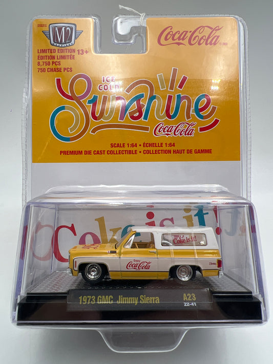 M2 Machines A23 Coca Cola 1973 GMC Jimmy Sierra Yellow