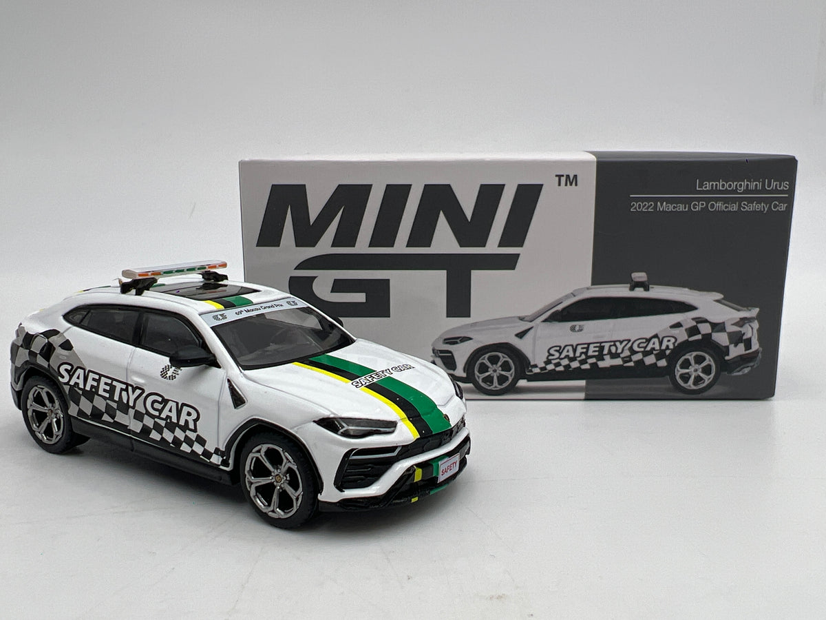 Mini GT MiJo Exclusive #591 Lamborghini Urus 2022 Macau GP Official Safety Car White