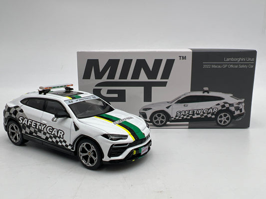 Mini GT MiJo Exclusive #591 Lamborghini Urus 2022 Macau GP Official Safety Car White