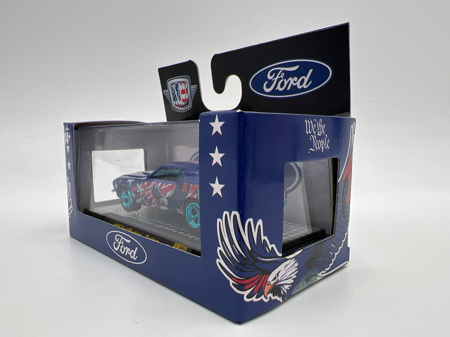 M2 Machines Walmart Exclusive CHASE 1970 Ford Mustang Custom Blue WMTS20
