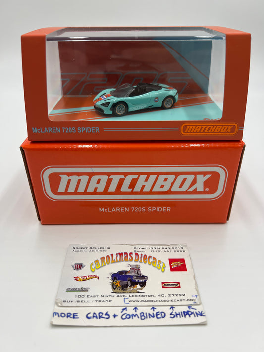 Matchbox Mattel Creations McLaren 720S Spider Gulf Blue