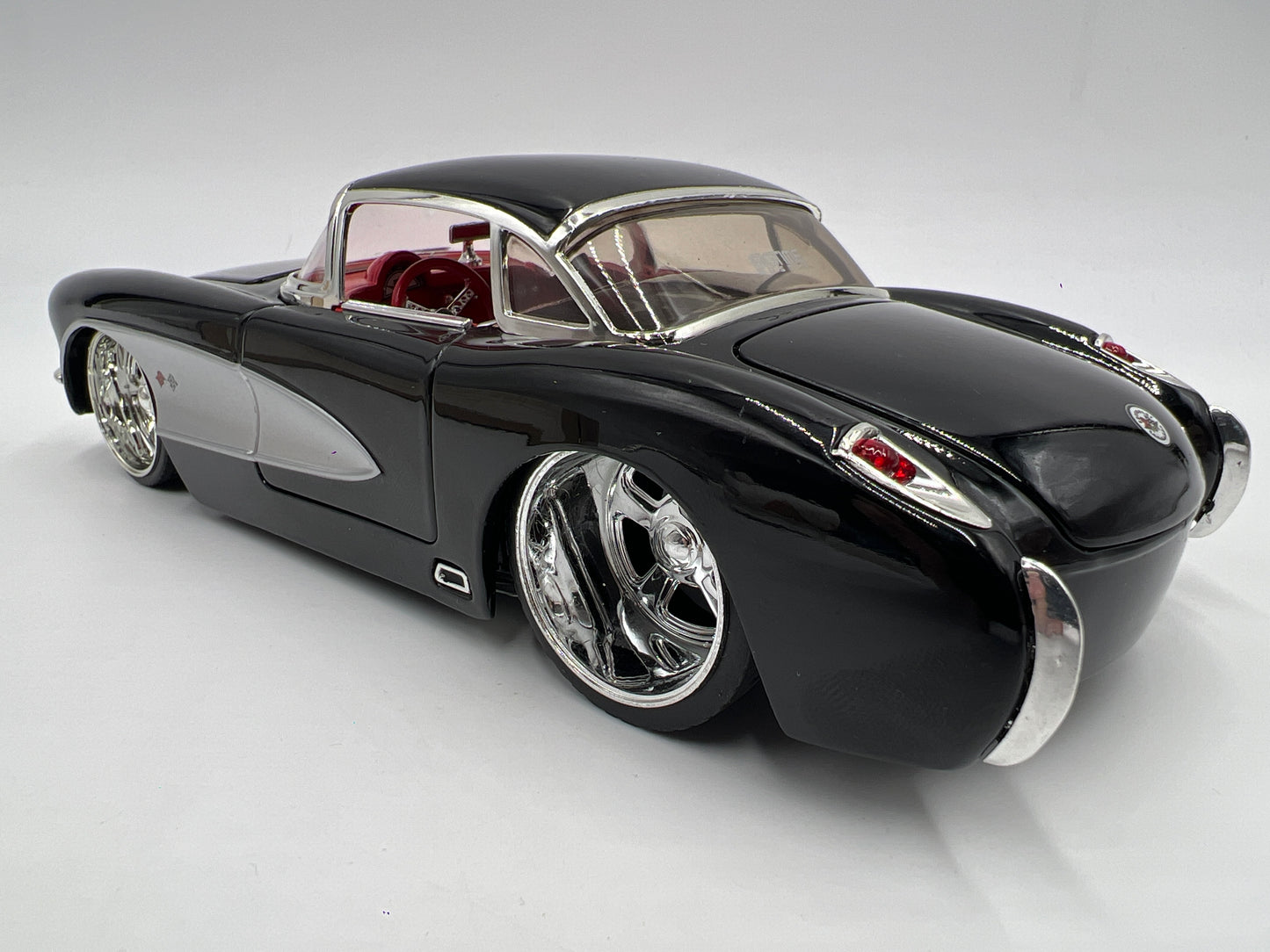 Jada 1/24 Scale Big Time Muscle 1957 Chevy Corvette Black Loose