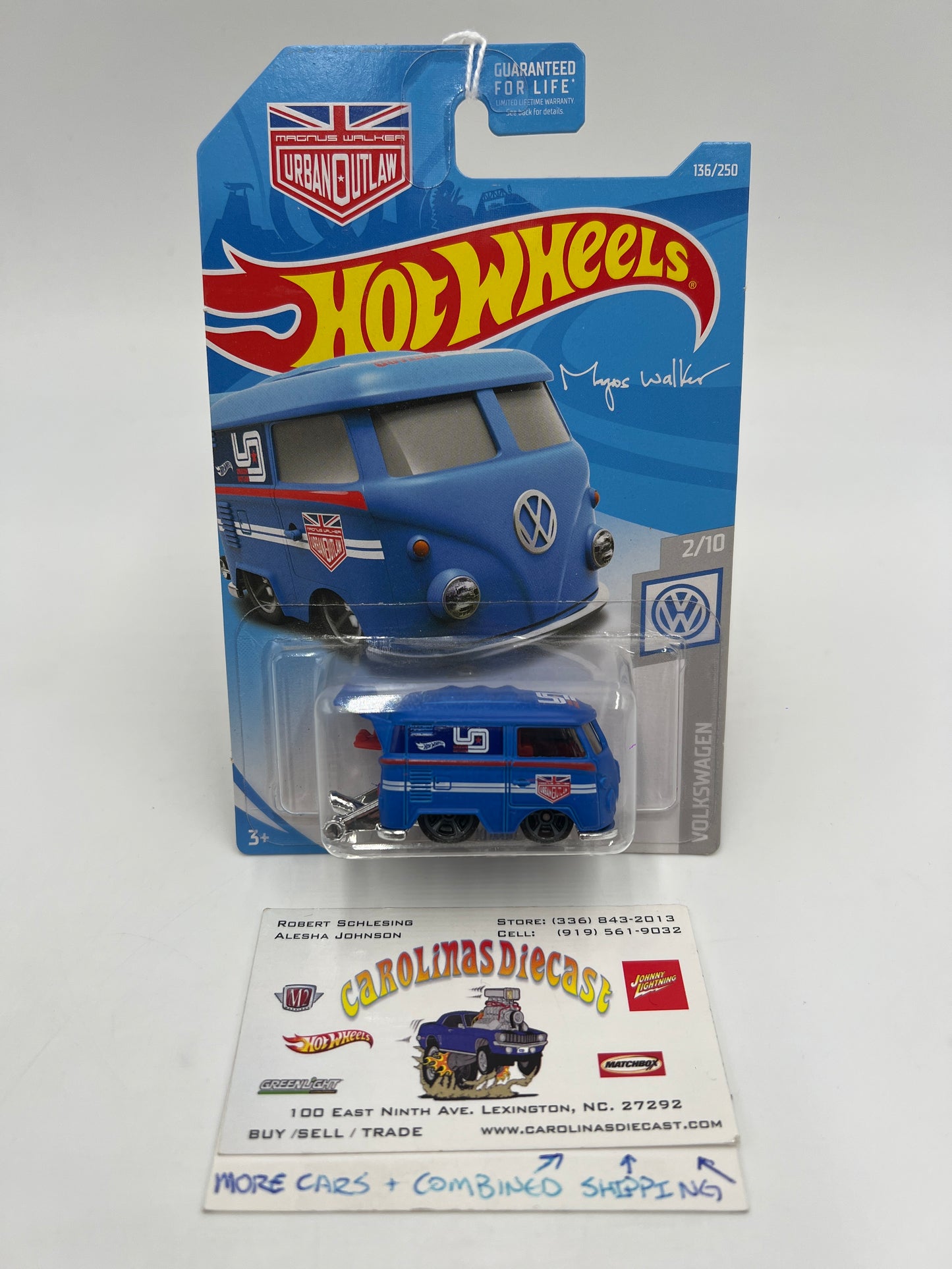 2019 Hot Wheels Volkswagen #136 Kool Kombi Blue Magnus Walker 97F
