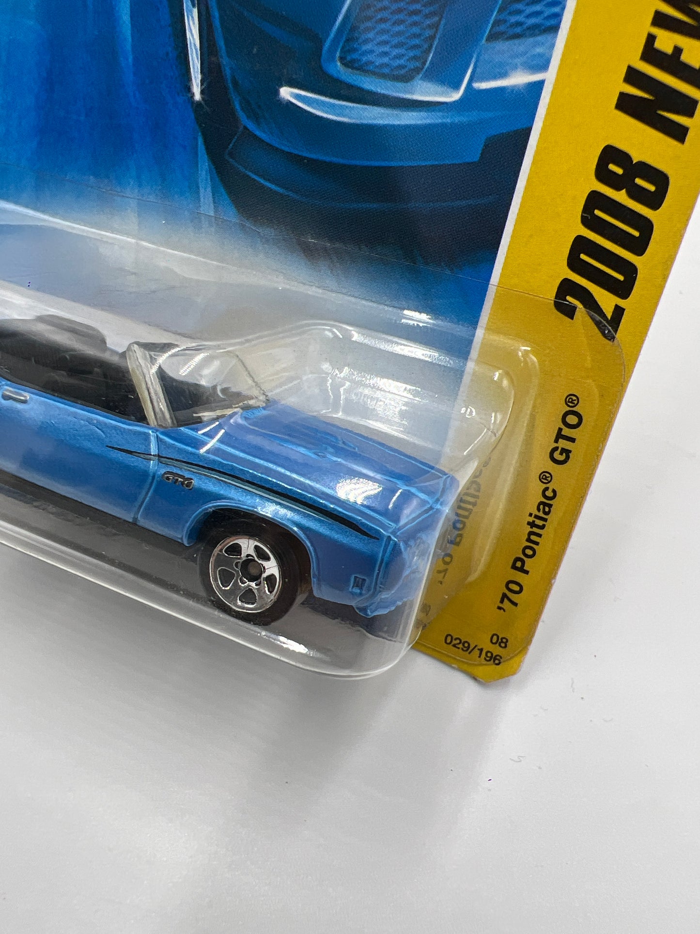 2008 Hot Wheels New Models #29 70 Pontiac GTO Blue 54F