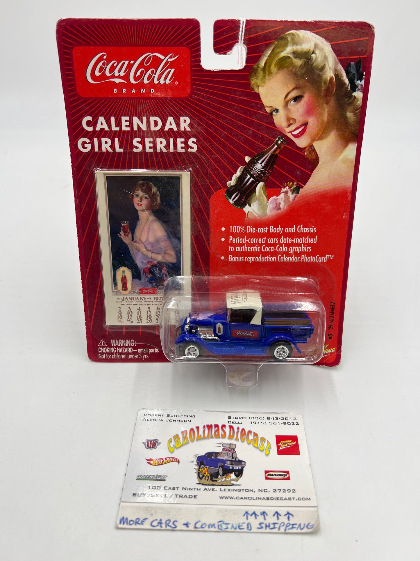 Johnny Lightning Calendar Girl Series 29 Ford Model A Coca Cola 188G