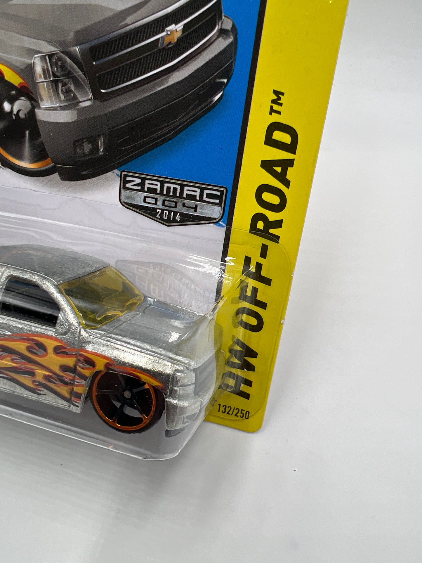 2014 Hot Wheels Walmart Exclusive Zamac 4 #132 Chevy Silverado W/Protector
