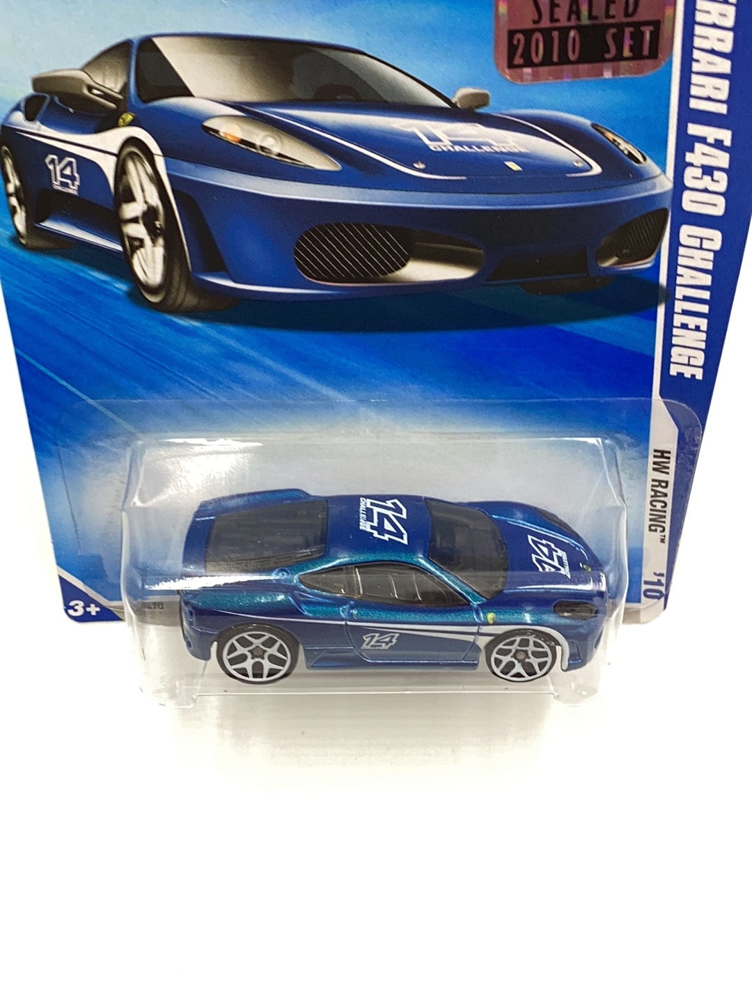 2010 Hot Wheels #154 Ferrari F430 Challenge Toys r Us exclusive factory sealed sticker with protector