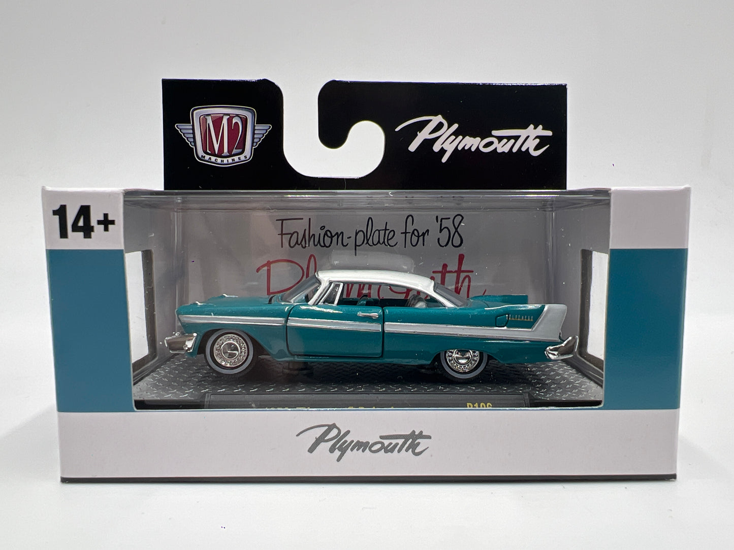 M2 Machines R106 1958 Plymouth Belvedere Blue