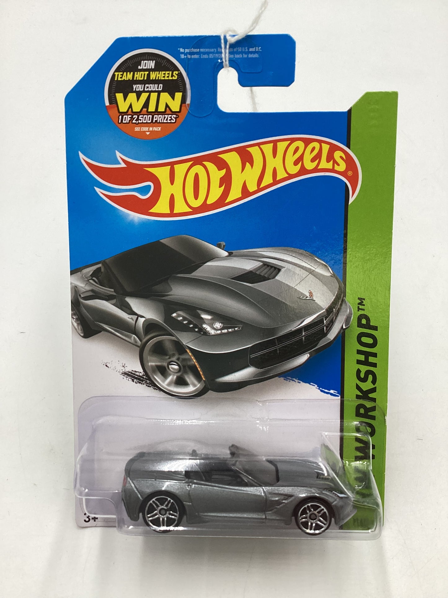 2015 Hot Wheels Workshop #216 14 Corvette Stingray Silver 4A