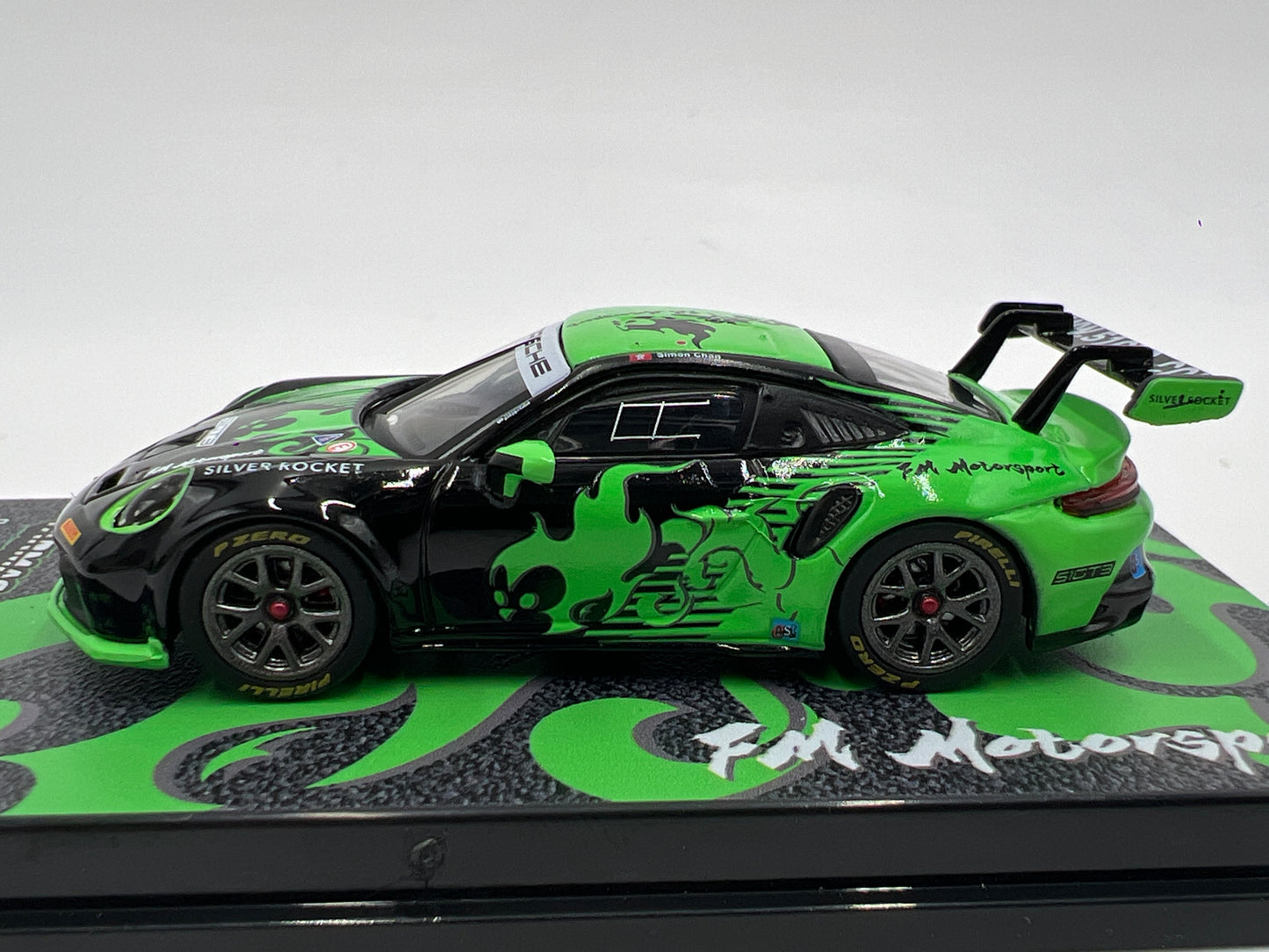 Tarmac Works x IXO Models Porsche 911 GT3 Cup 992 Fire Monkey Motorsport