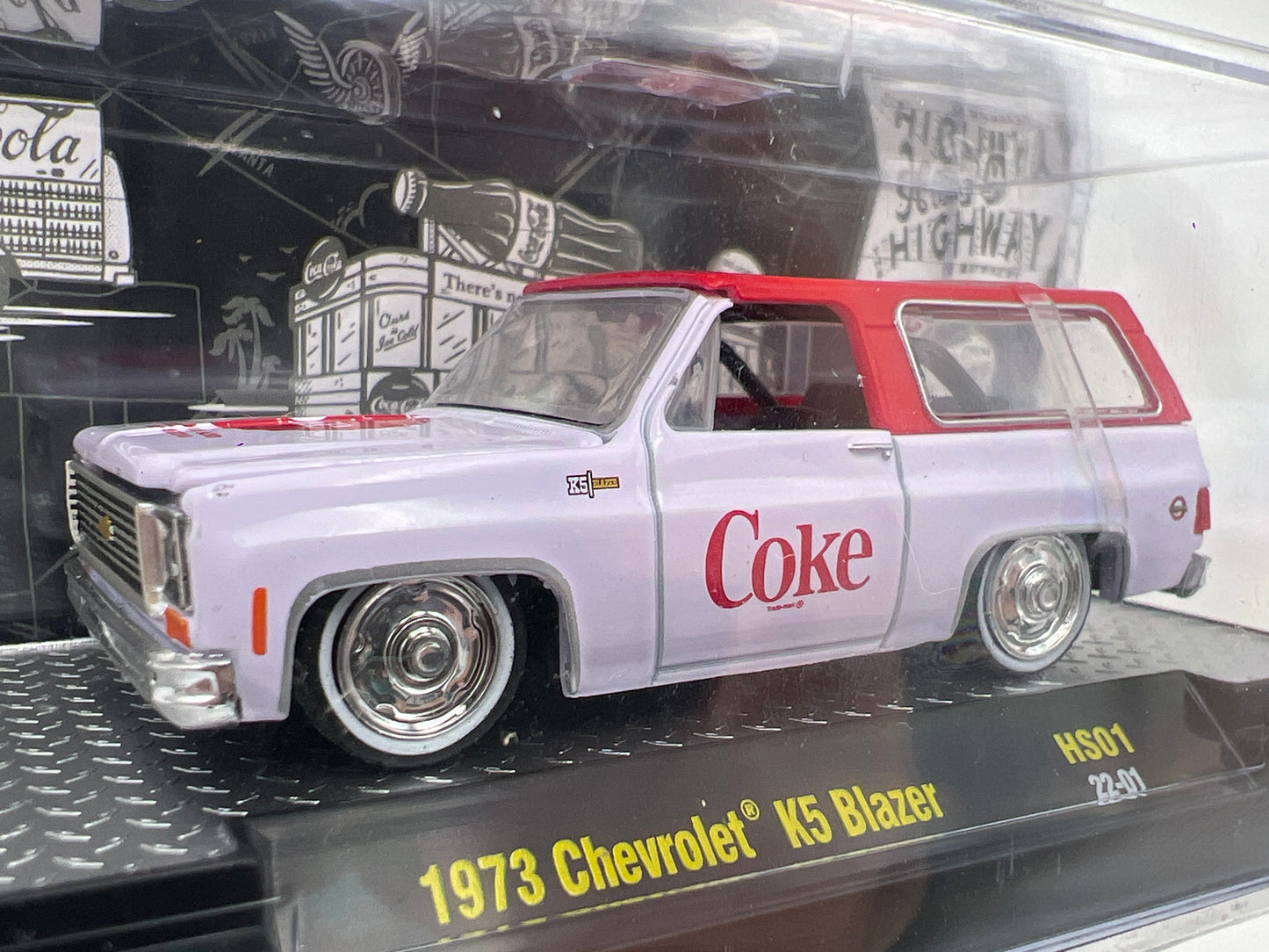 M2 Machines HS01 Hobby Exclusive Coca Cola 1973 Chevrolet K5 Blazer White/Red 203E