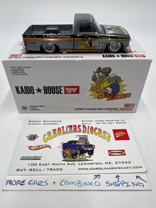 Mini GT x Kaido House #130 CHASE Chevrolet Silverado Tamiya x Kaido House Clod Buster Orange