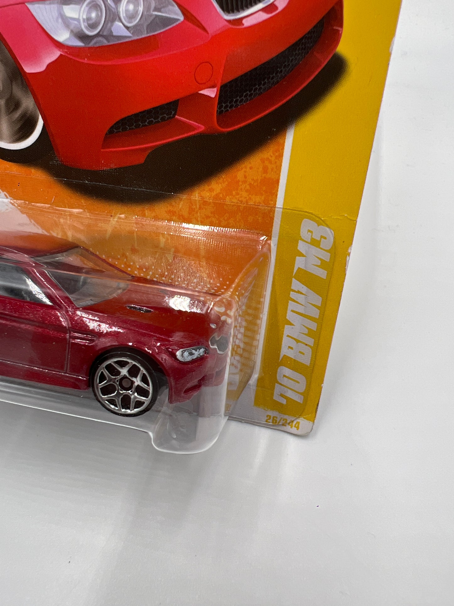 2011 Hot Wheels New Models #26 10 BMW M3 Red Green Lantern Card SR