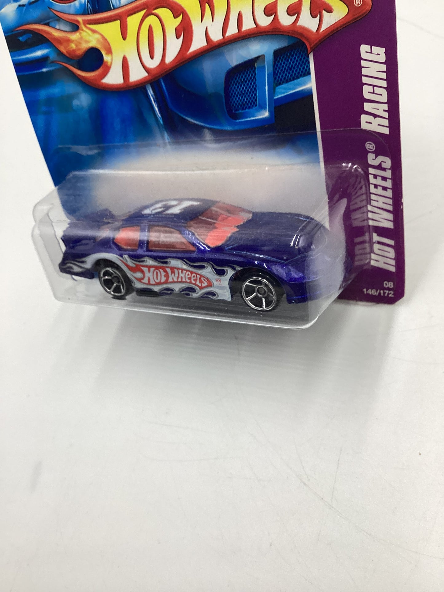 2008 Hot Wheels HW Team: Hot Wheels Racing #146 Dodge Charger Stock Car Blue Short Card 45D