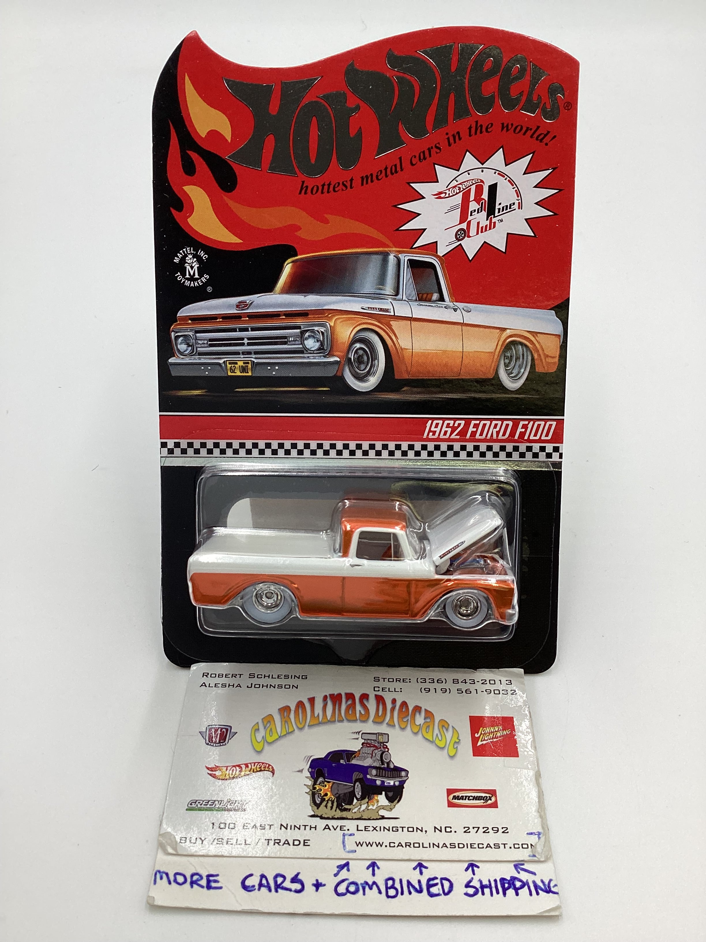 2022 Hot Wheels RLC #13266/25000 1962 Ford F100 Orange with
