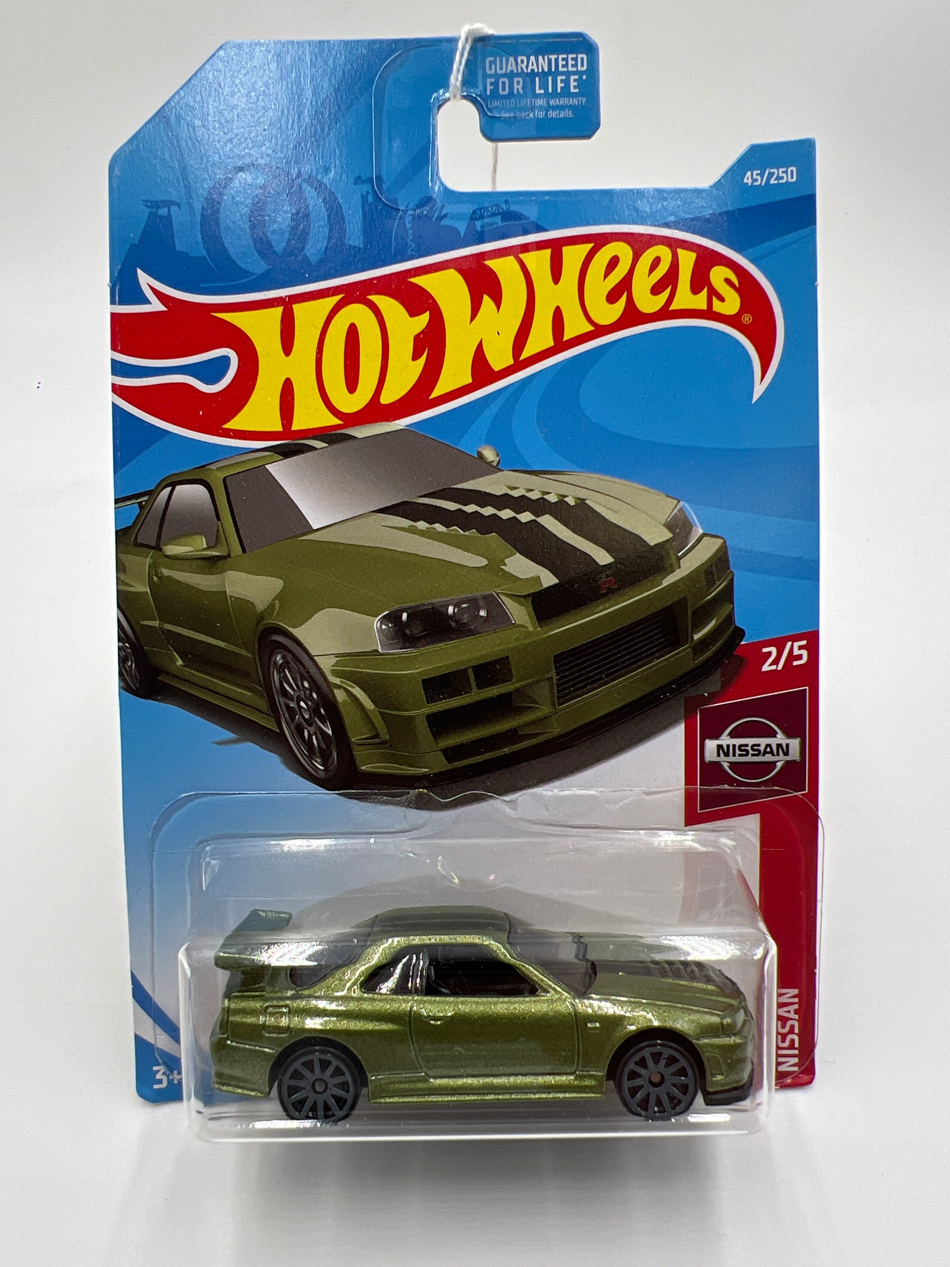 2019 Hot Wheels 45 Nissan Skyline GT R BNR34 Green carolinasdiecast