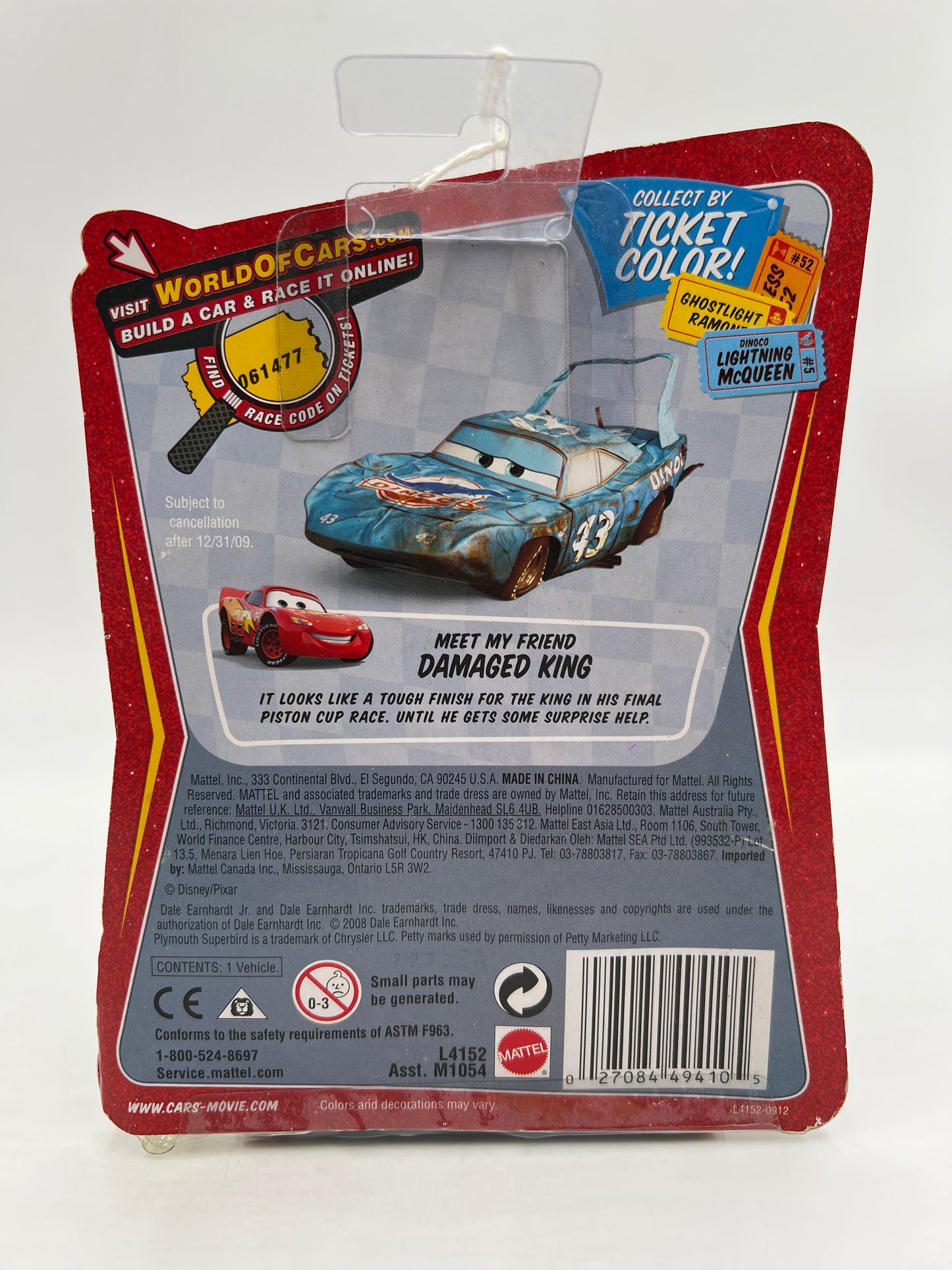 Disney Pixar The World Of Cars Race O Rama #23 Dale Earnhardt Jr