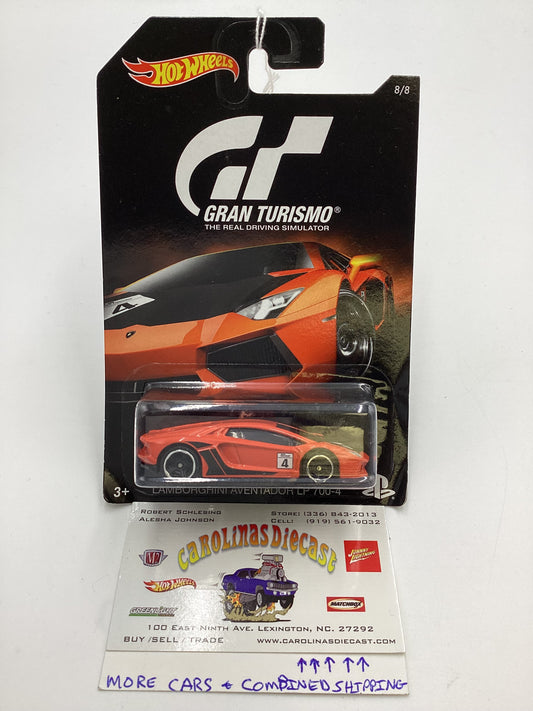 Hot Wheels Gran Turismo #8 Lamborghini Aventador LP 700-4 Orange 152C