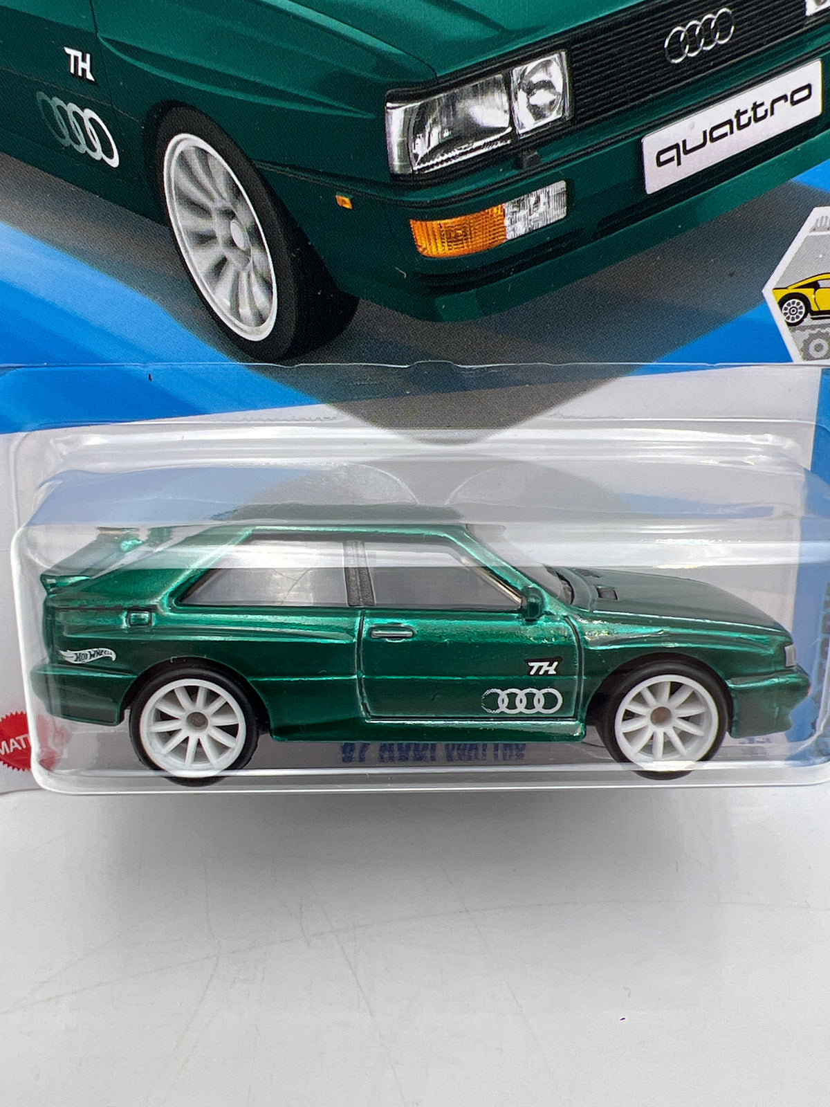 2025 Hot Wheels Factory Sealed Super Treasure Hunt #16 87 Audi Quattro Green W/Protector