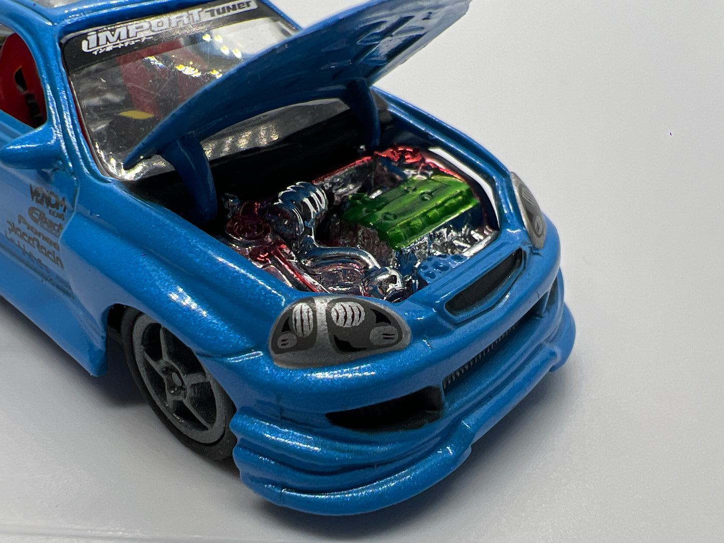 Muscle Machines 1/64 Import Tuners 2000 Honda Civic HB Venom Racing Blue Loose