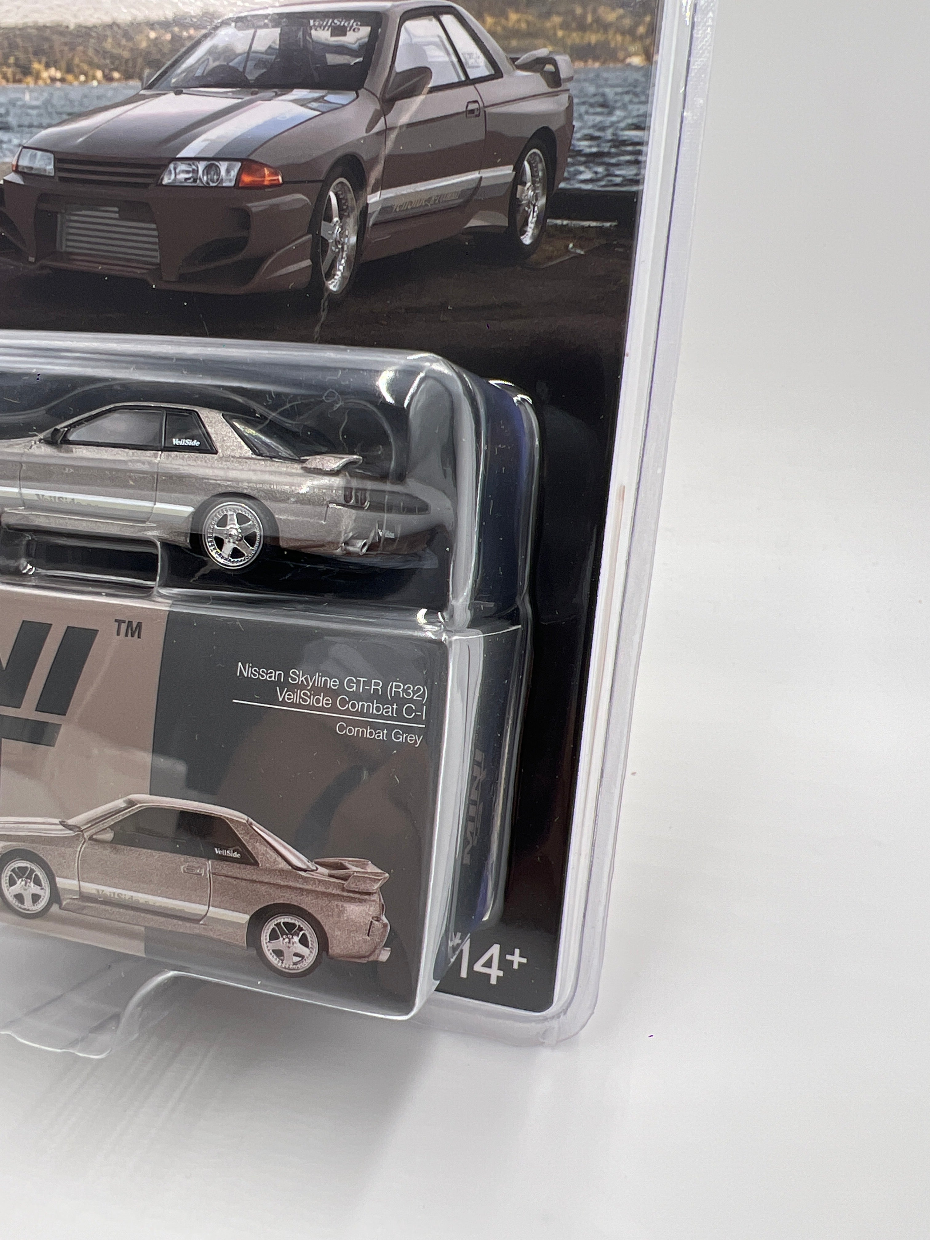 Mini GT #971 VeilSide Combat C-I Nissan Skyline GT-R R32 Gray