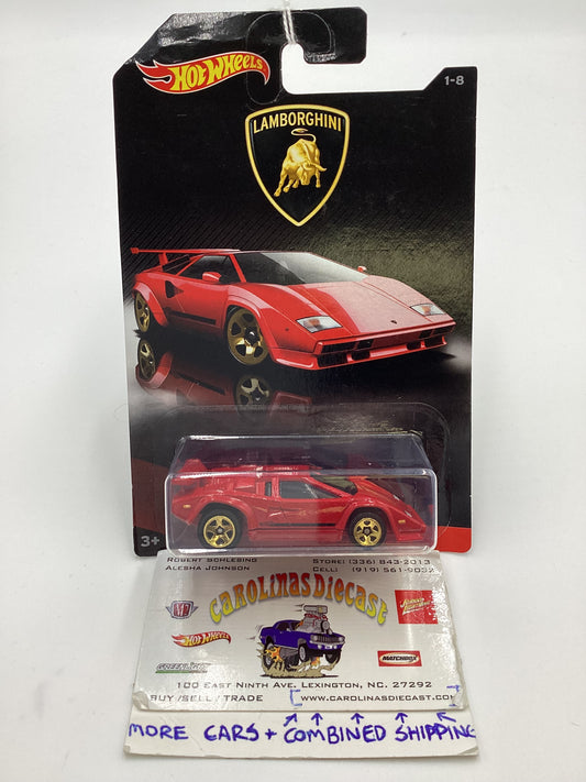 2017 Hot Wheels Lamborghini #1 Lamborghini Countach LP500 152C