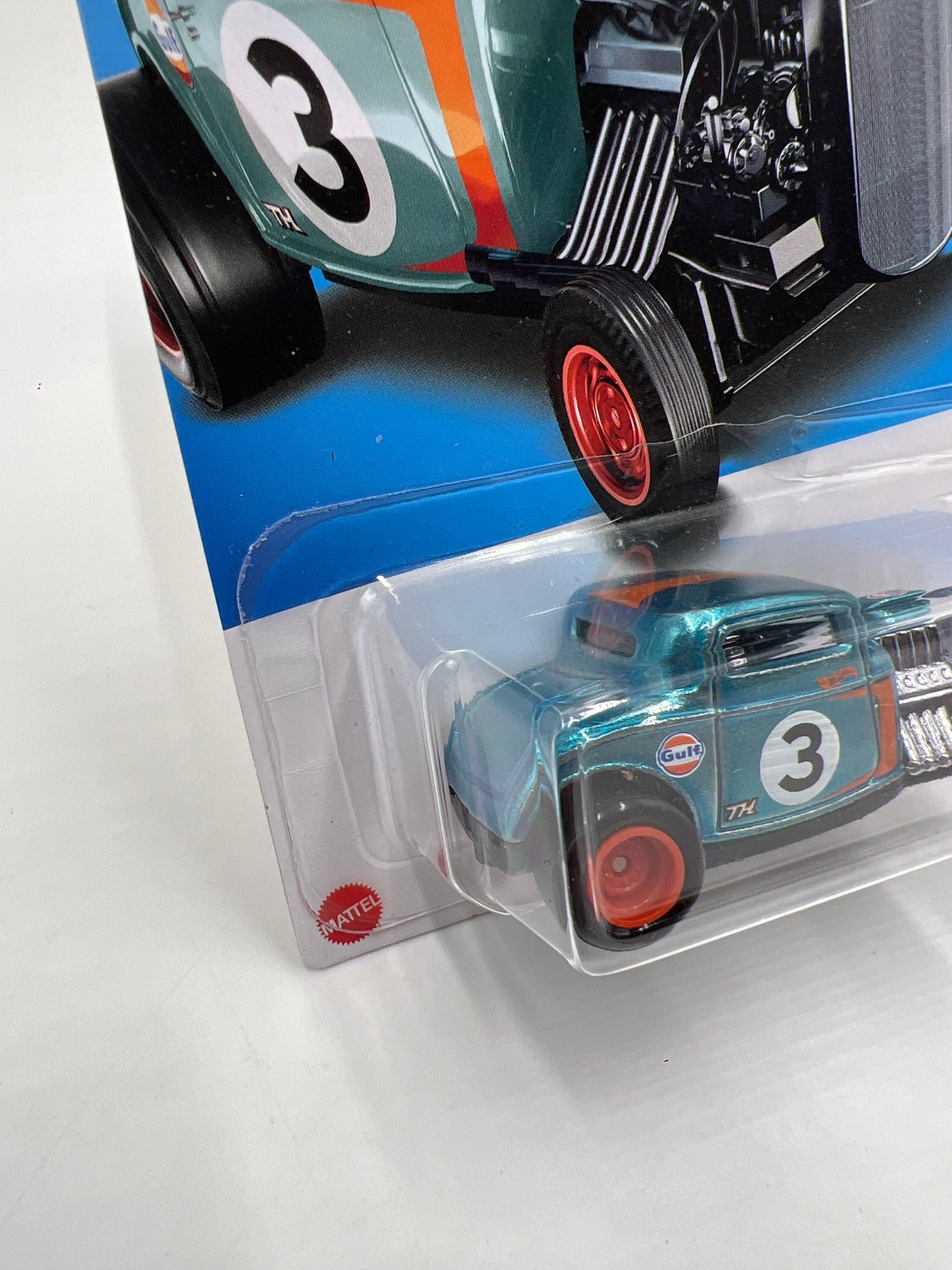 2022 Hot Wheels Super Treasure Hunt #237 32 Ford Gulf Blue W/Protector