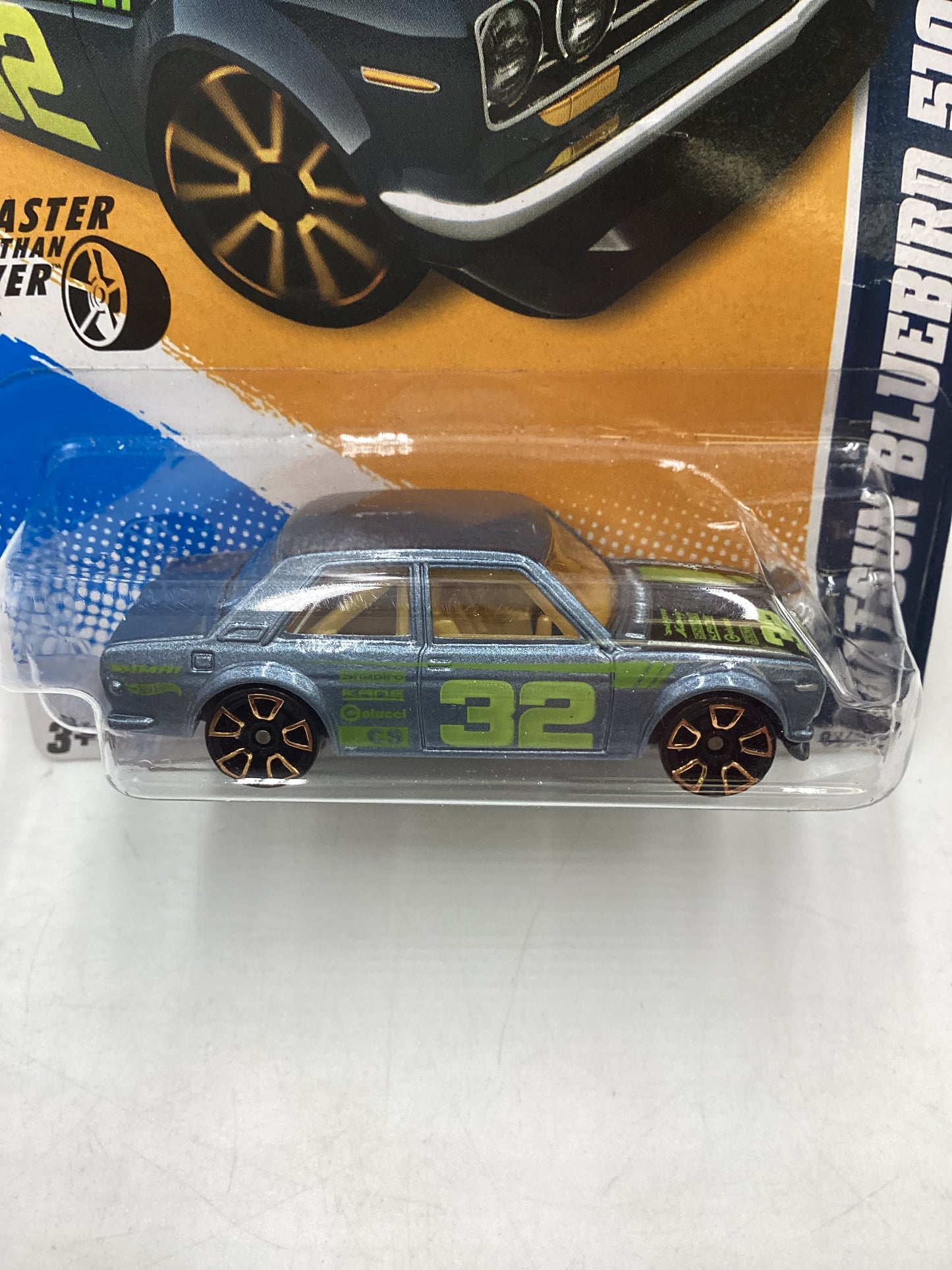 2012 Hot Wheels #92 Datsun Bluebird 510 Gray 88A