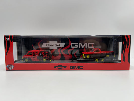 M2 Machines Auto Haulers CHASE 1973 Chevrolet Van G10 & 1976 GMC Sierra Grande 15 Custom R84