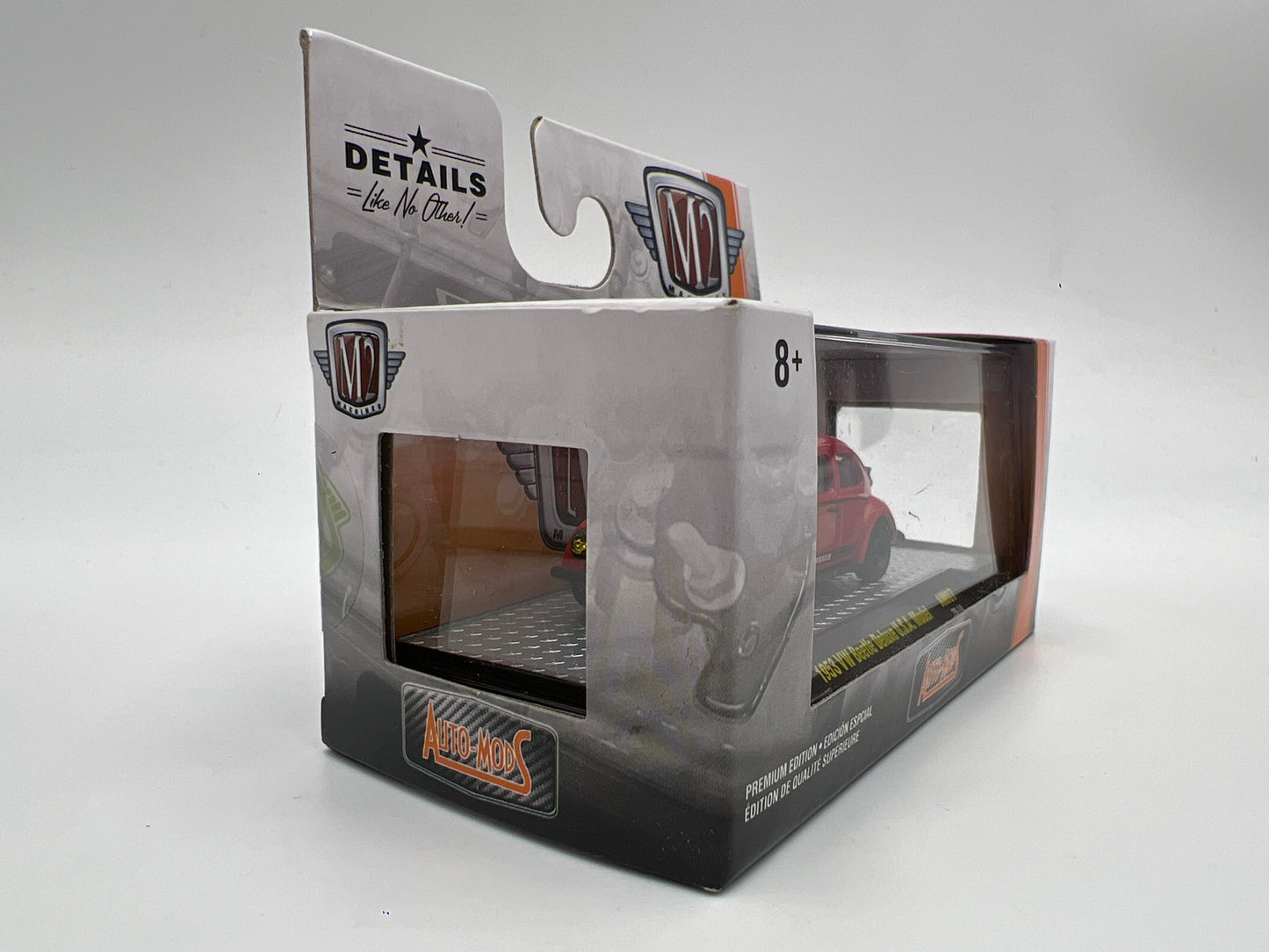 M2 Machines Auto-Mods 1953 VW Beetle Deluxe U.S.A. Model Red AM07