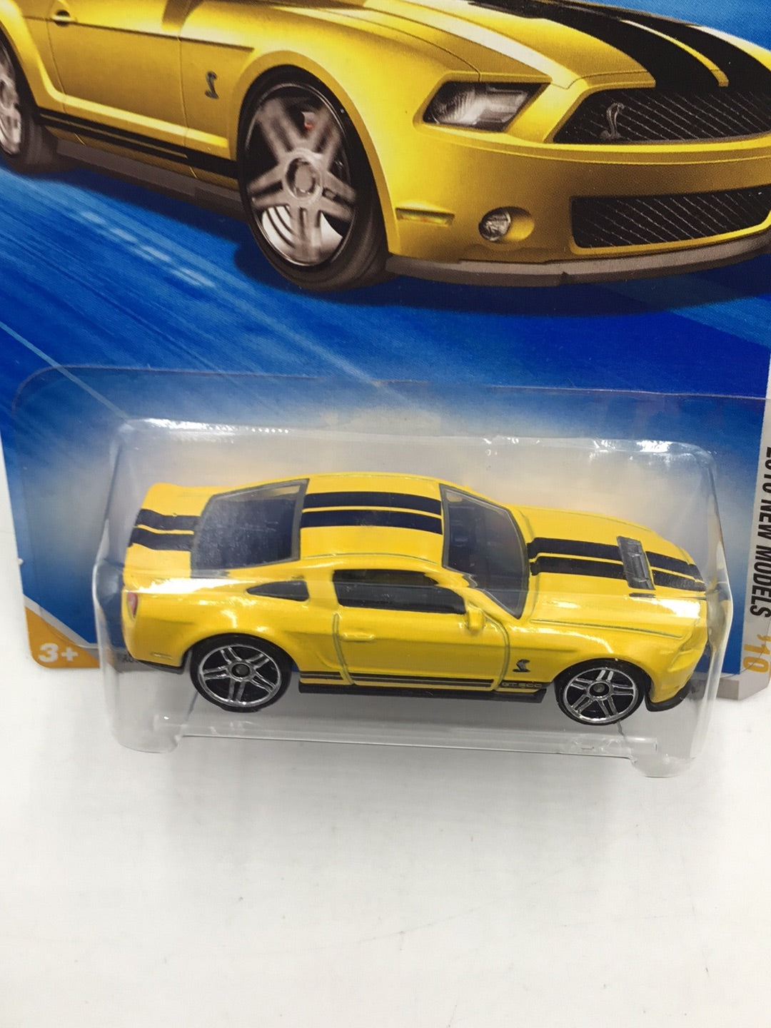 2010 Hot Wheels #9 2010 Ford Shelby Gt500 Yellow LL7