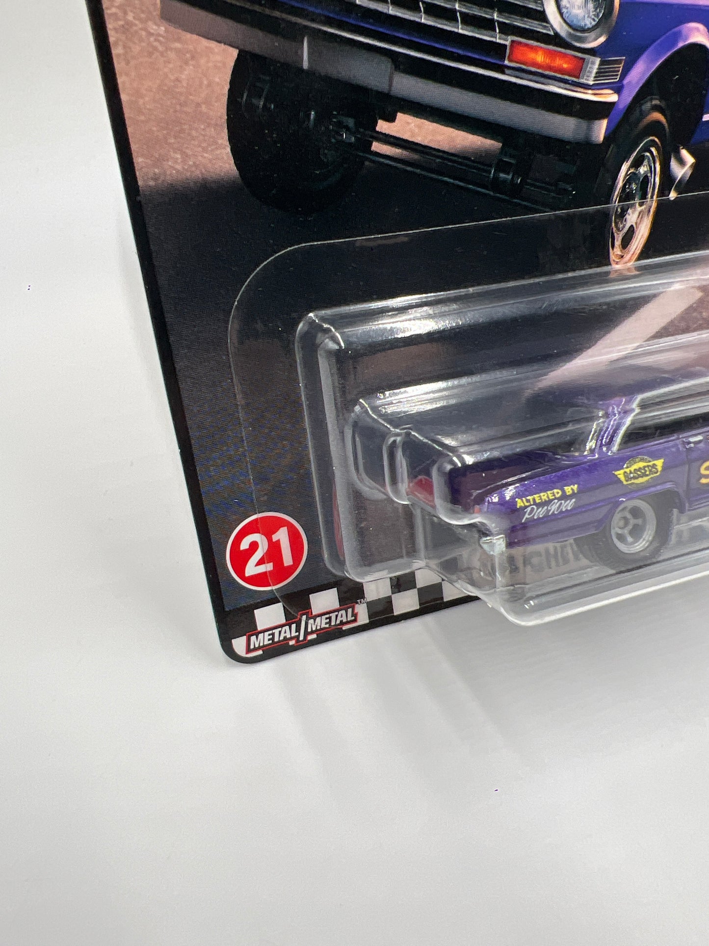 Hot Wheels Premium Boulevard #21 63 Chevy Nova Purple 259A