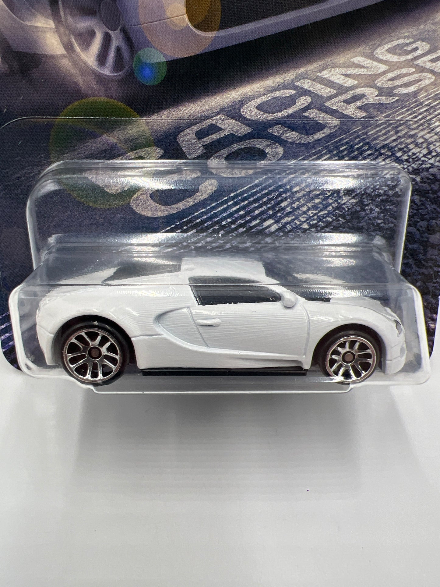 2025 Hot Wheels Silver Series Fast & Furious Racing Course #5 Bugatti Veyron White 74A