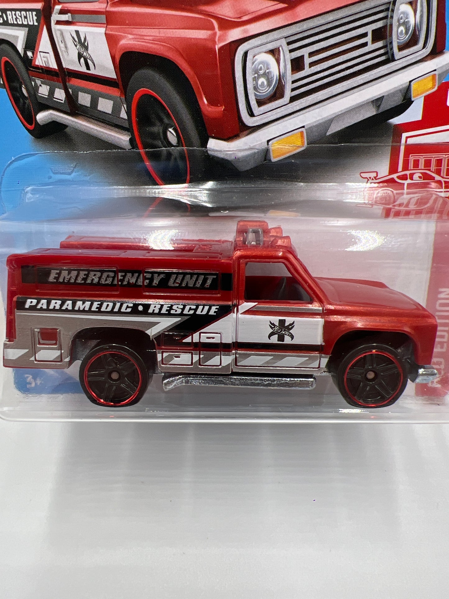2019 Hot Wheels Target Exclusive Red Edition #123 Rapid Responder Red 148G