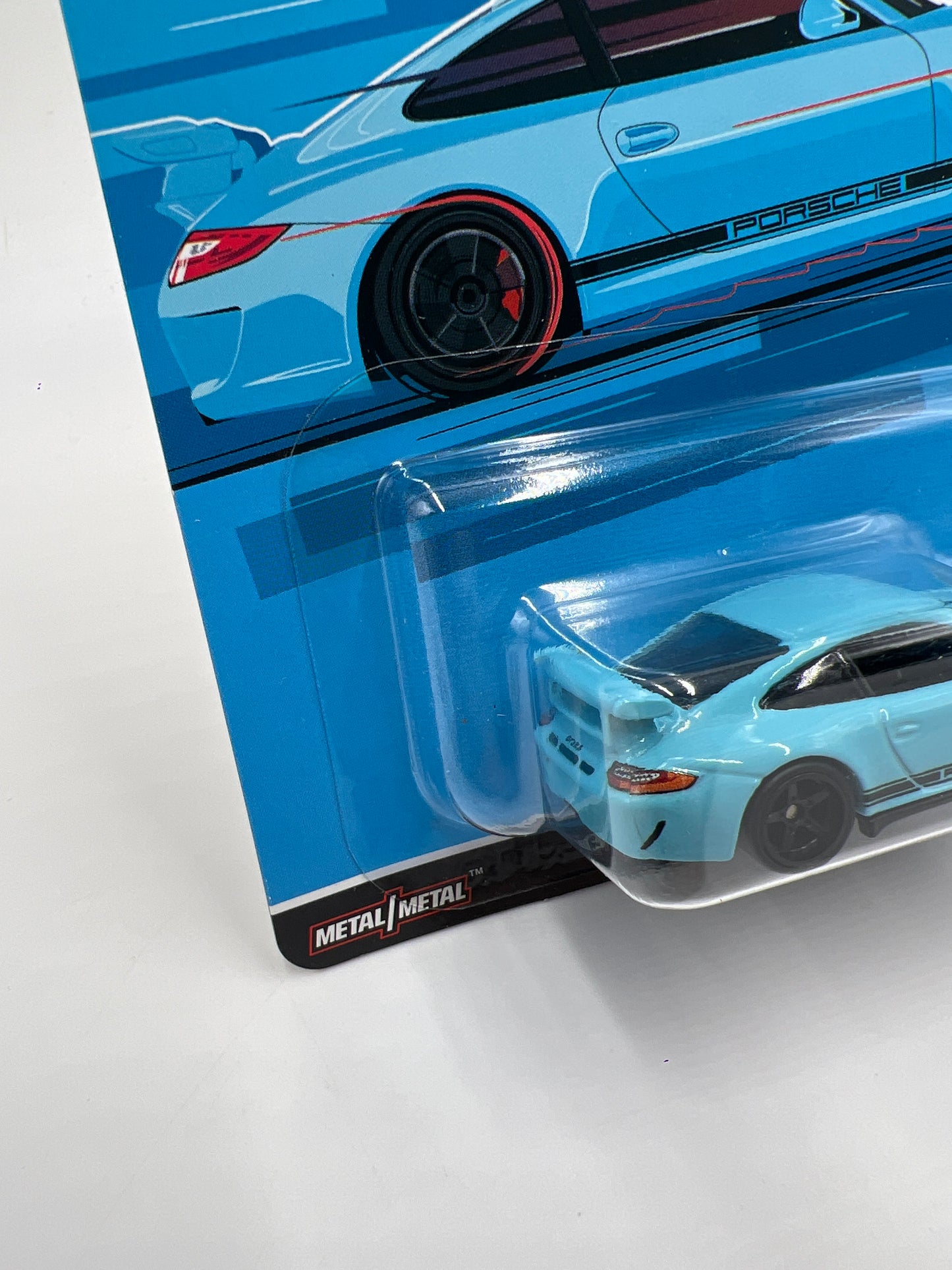 Hot Wheels Premium Deutschland Design #3 Porsche 911 GT3 RS Light Blue 254A