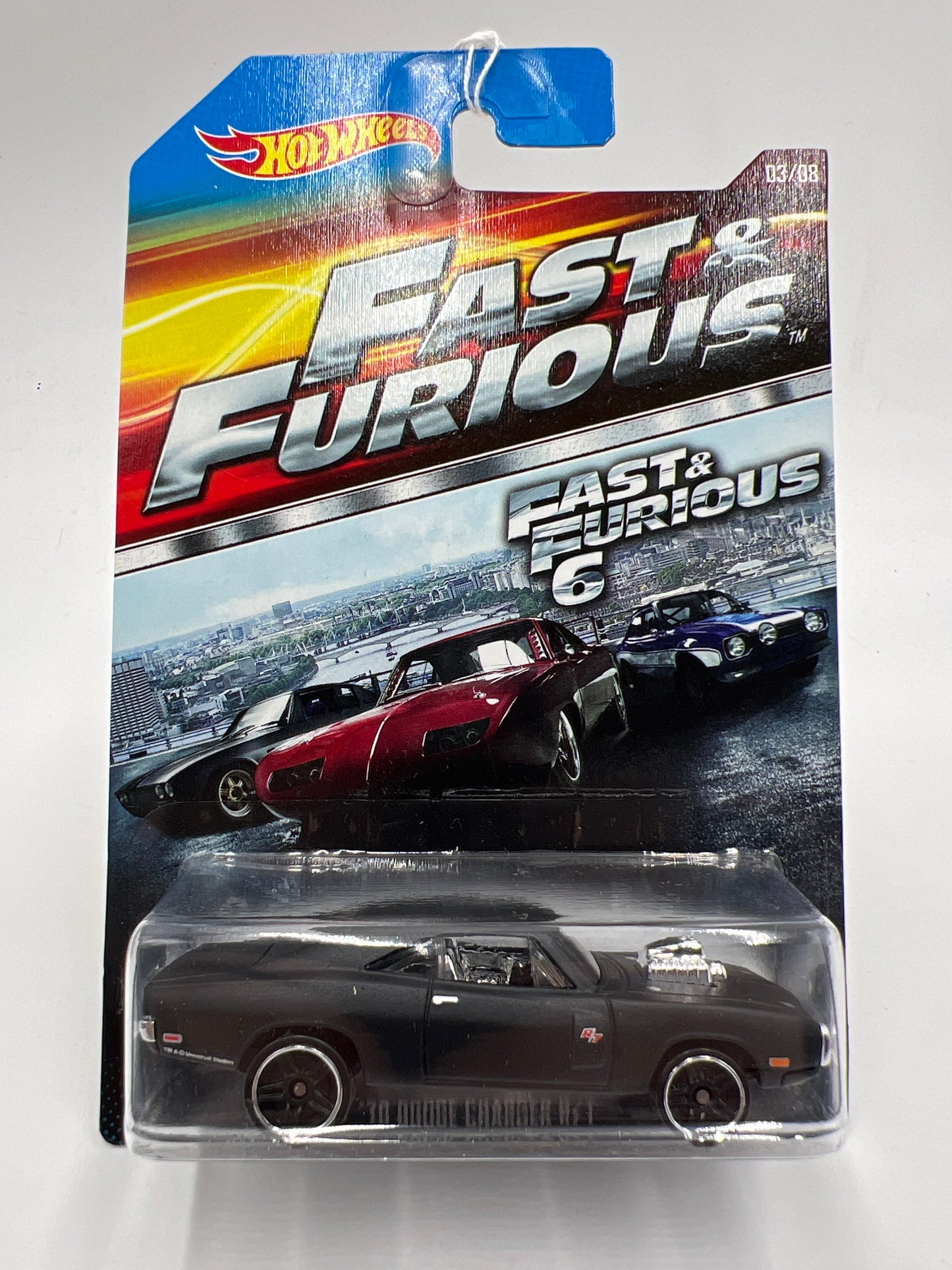 Hot Wheels Fast and Furious #3 70 Dodge Charger R/T Matte Black 69E