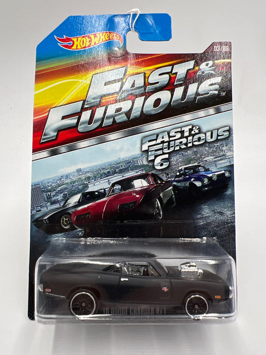 Hot Wheels Fast and Furious #3 70 Dodge Charger R/T Matte Black 69E