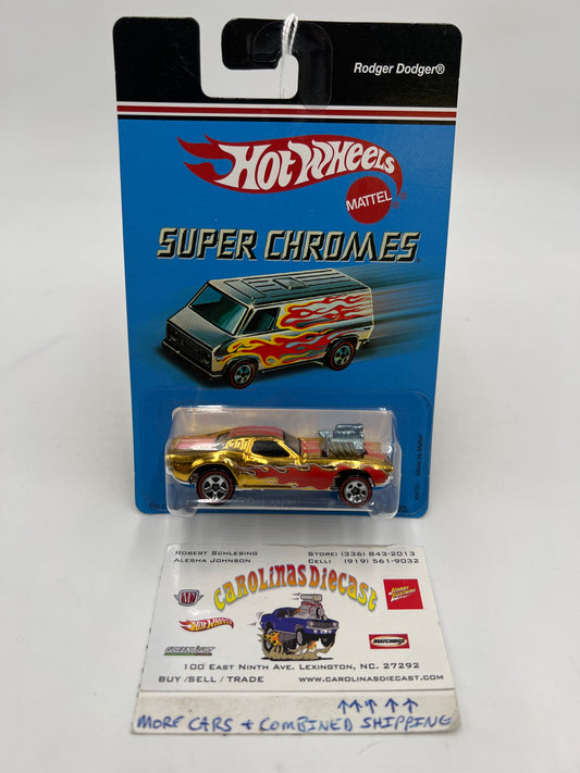 2006 Hot Wheels Super Chromes Rodger Dodger Gold