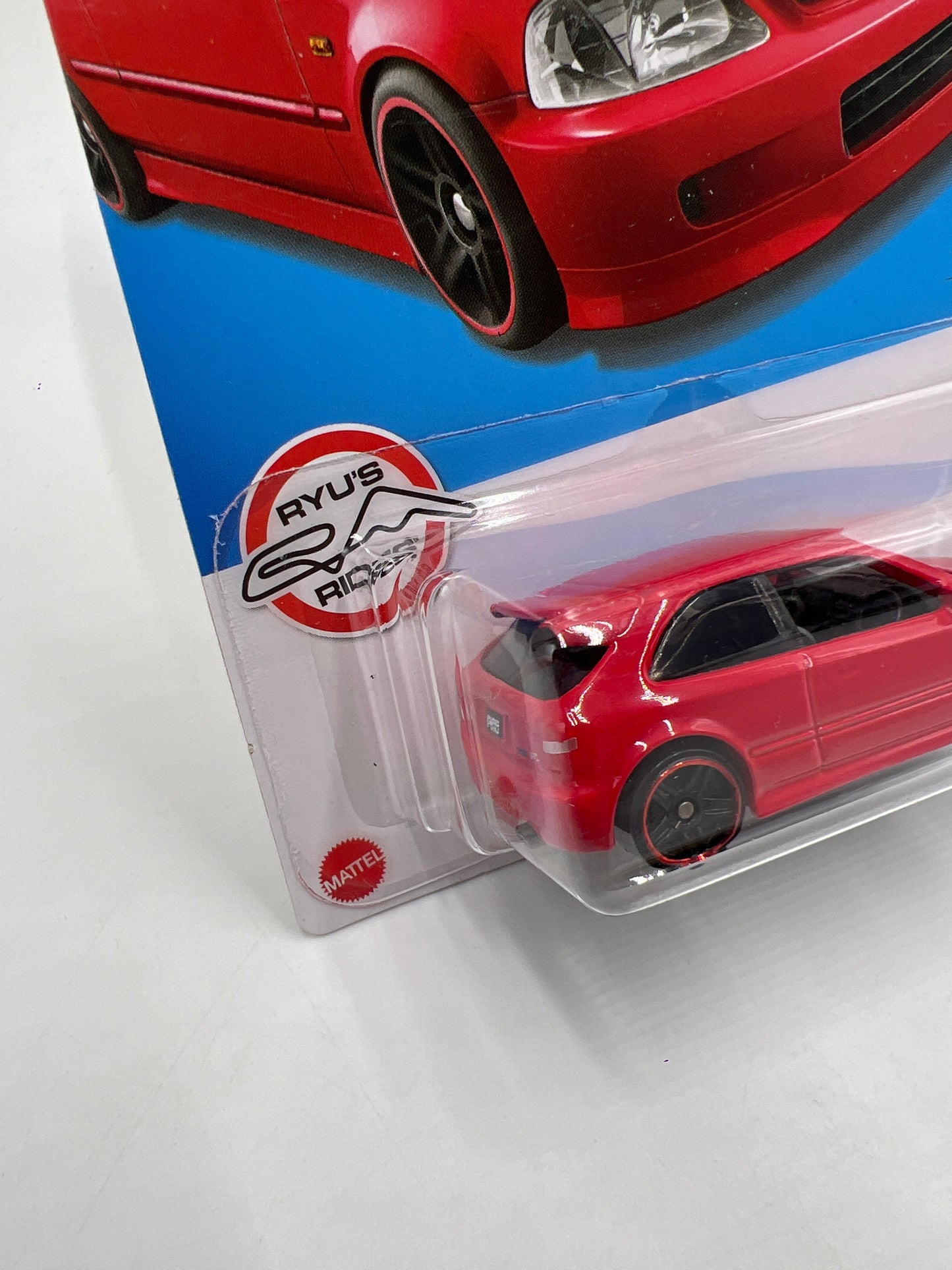 2021 Hot Wheels Target Exclusive Red Edition #125 99 Honda Civic Type R EK9 Red W/Protector