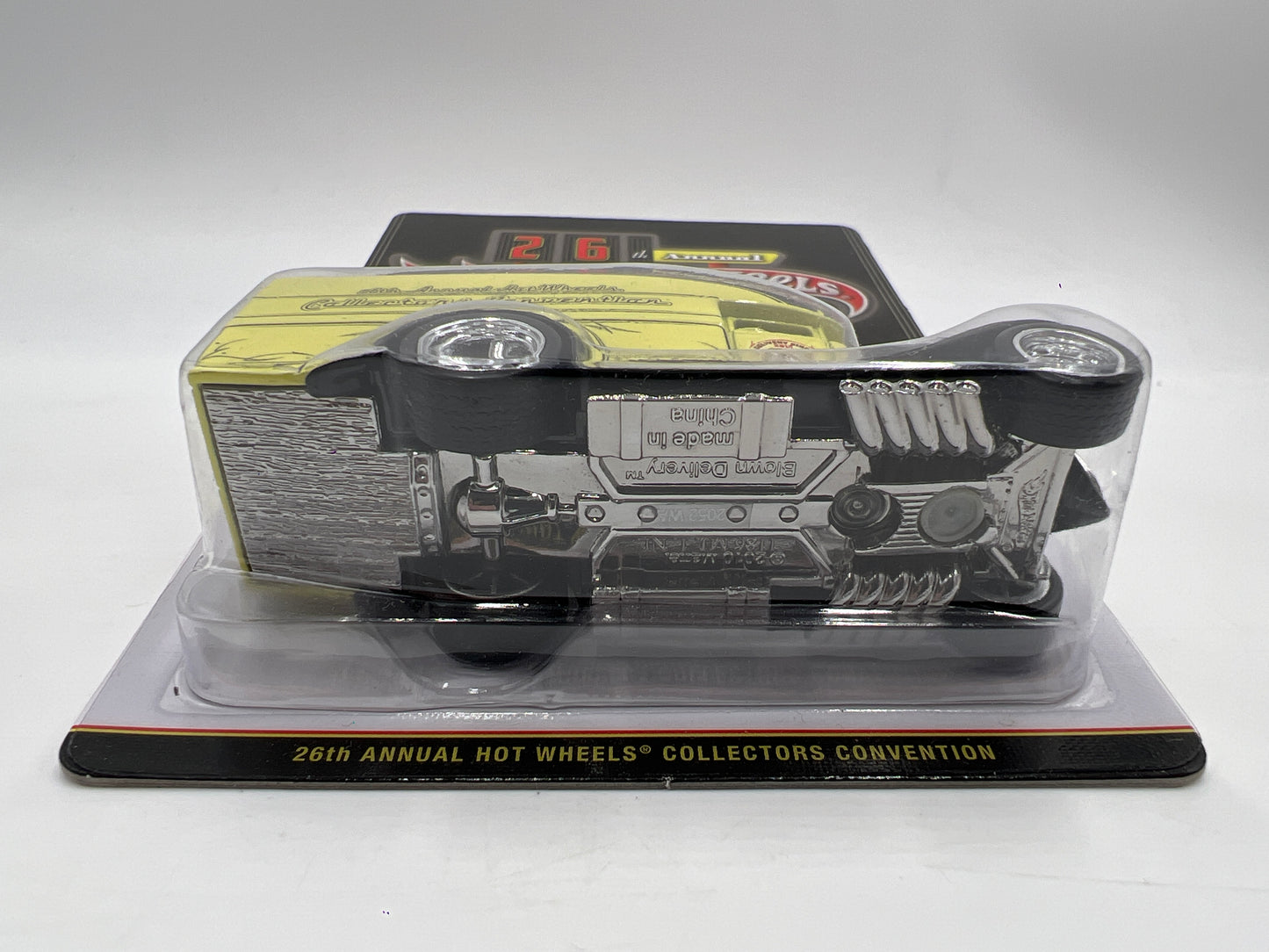 2012 Hot Wheels 26th Annual Collectors Convention #361/3000 Blown Delivery Yellow W/Protector